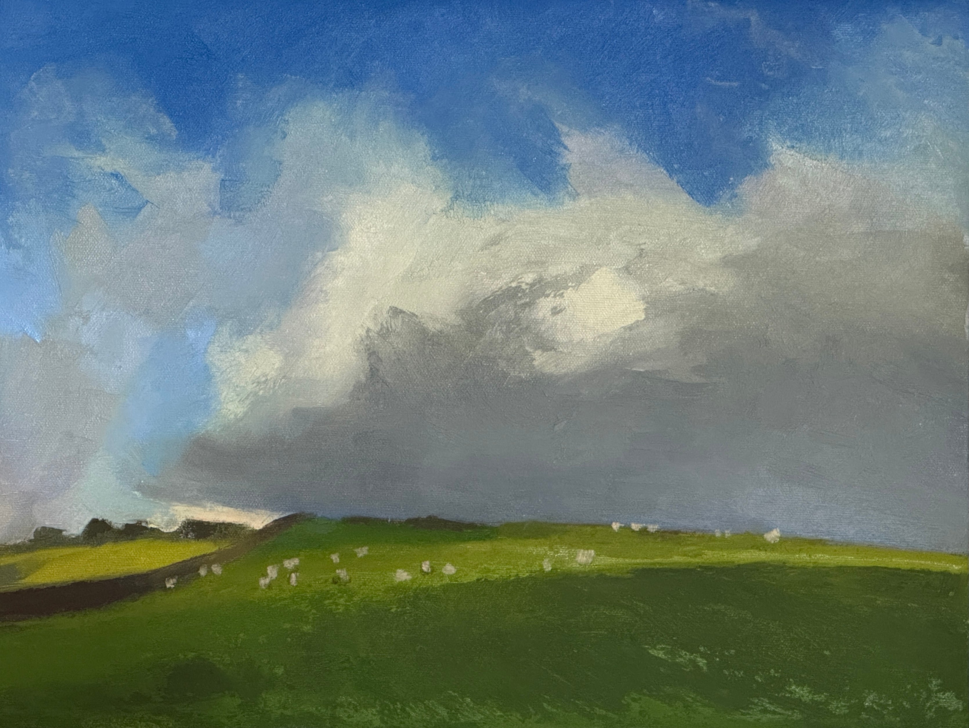 Marguerite Heilman: Inishowen Cloud I - Abstract Landscape Art Print for Home & Office Decor - Perfect for Living Room, Bedroom, or Office Wall Art