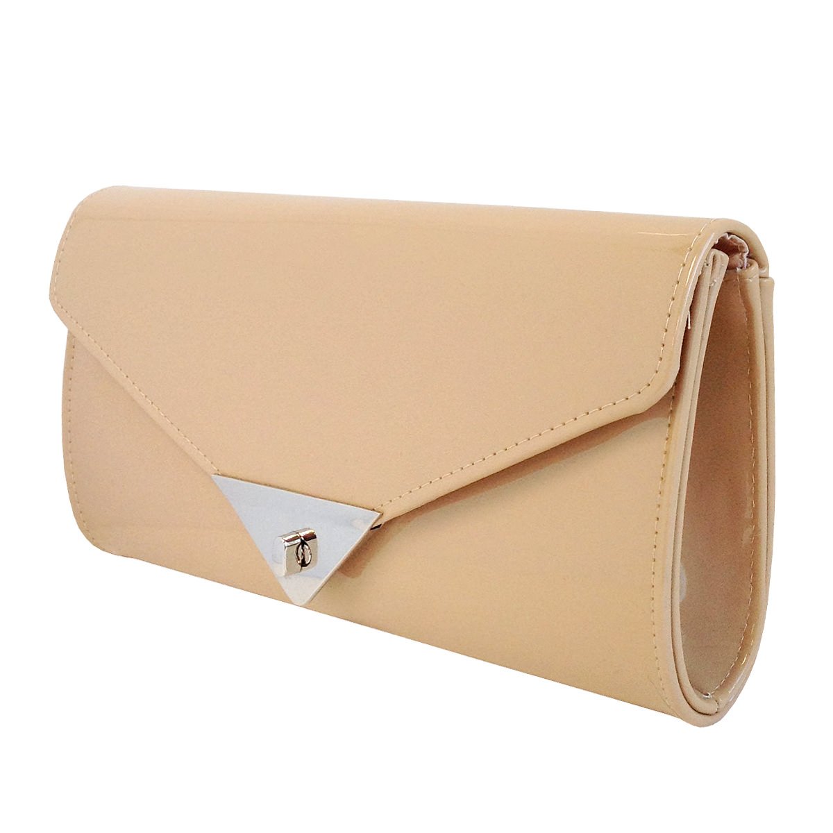 JNB Women's Patent Leather Candy Clutch Bag - Elegant Evening Purse for Parties, Weddings & Special Occasions | Shiny Glossy Handbag for Women
