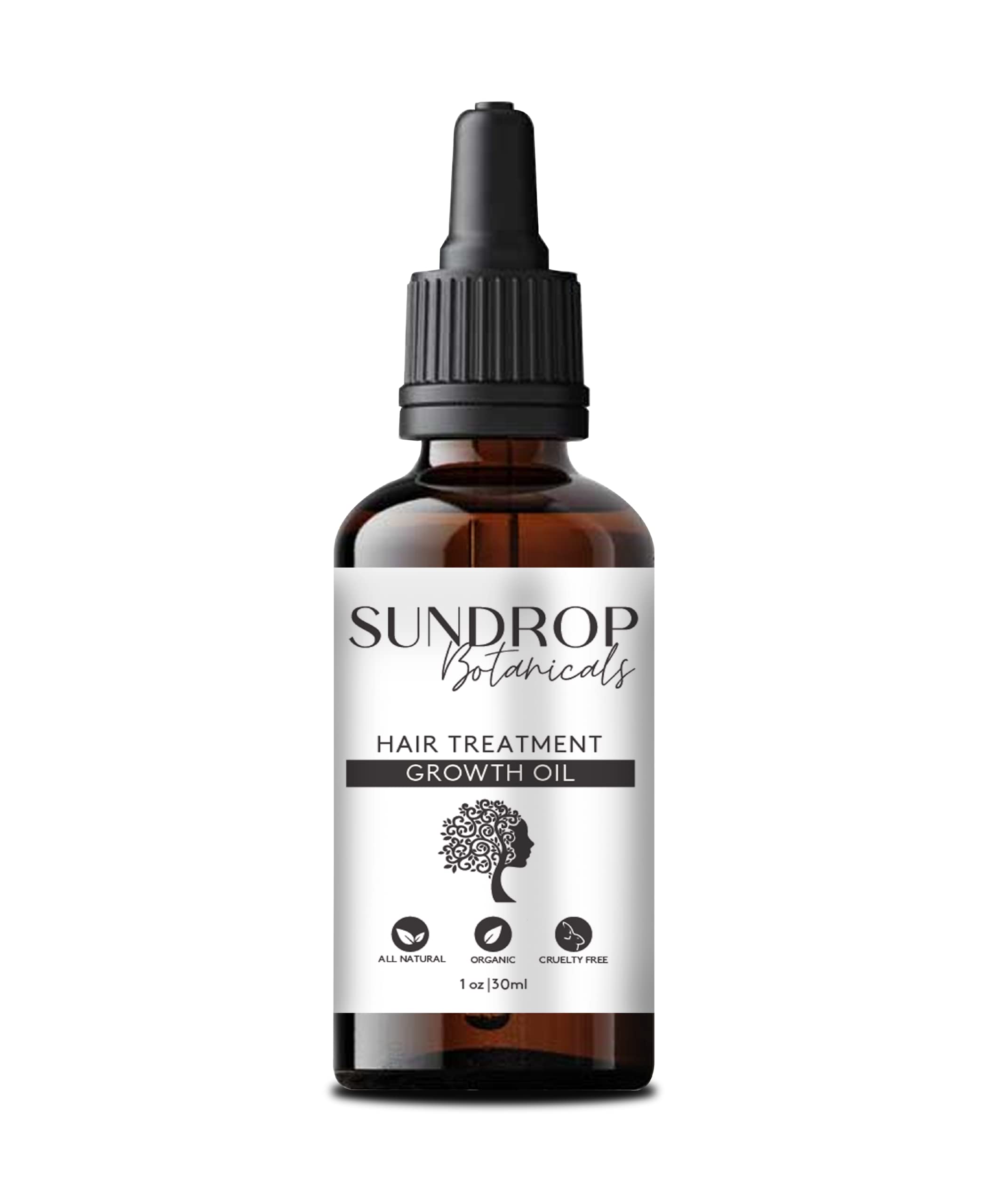 Organic Sundrop Hair Growth Oil - Nourishing Treatment for Stronger, Healthier Hair - Perfect for Daily Scalp Massage & Deep Conditioning