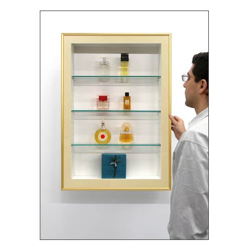 Premium Designer Metal Shadow Box Swing Frames with Wood Shelves - 12