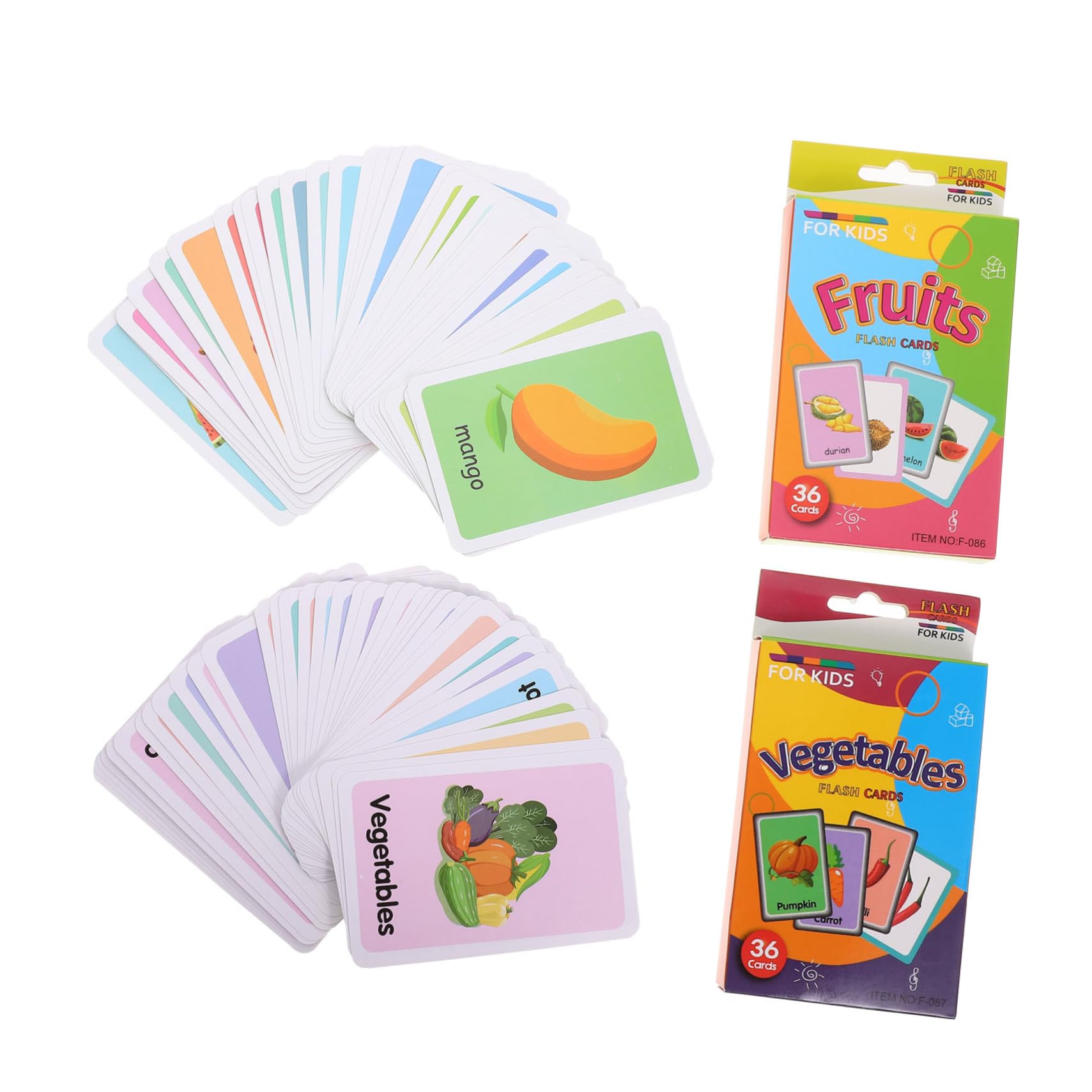 VICASKY 2 Sets Early Education Flash Cards for Toddlers - Montessori Learning Toys for Babies 1-3 Years Old, Infant Developmental Toys, Tummy Time & Sensory Play, Perfect for Home & Preschool Learning Activities