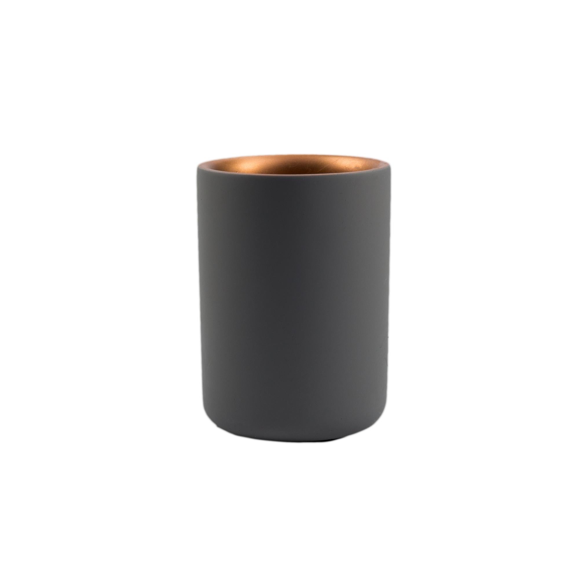 6-Pack Copper Cement Candle Holders - Modern Rustic Home Decor for Wedding, Party & Table Centerpiece