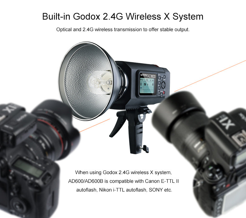 AD600BM 600Ws High-Speed Sync Manual Flash for DSLR & Mirrorless Cameras - Perfect for Portrait, Studio, and Outdoor Photography