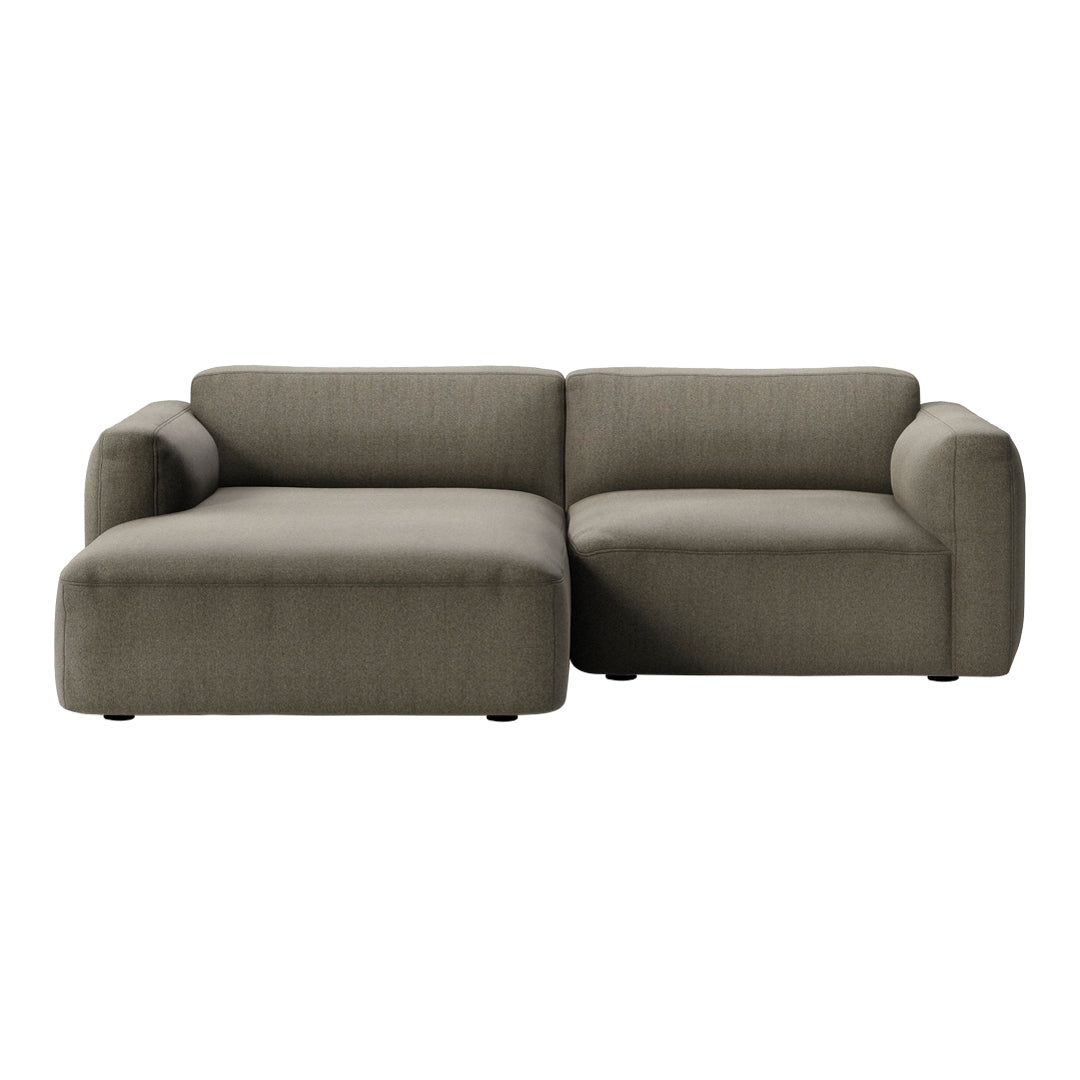 Develius Mellow Models B & C Sofa with Chaise Lounge - Modern Sectional Couch for Living Room, Family Room & Apartment Decor