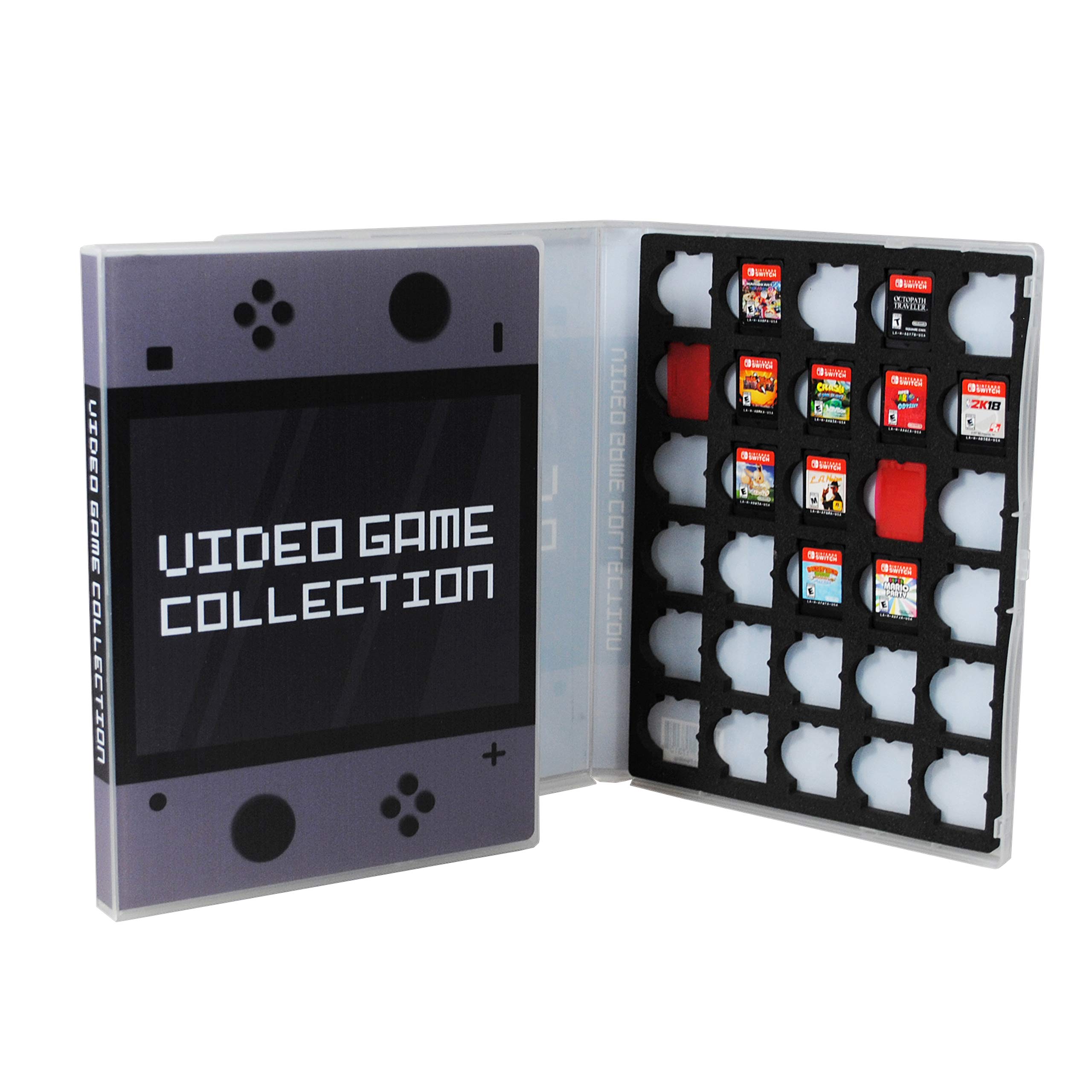 UniKeep Nintendo Switch Game Case - Secure Foam Storage for 30 Game Cartridges | Perfect for Travel & Game Organization