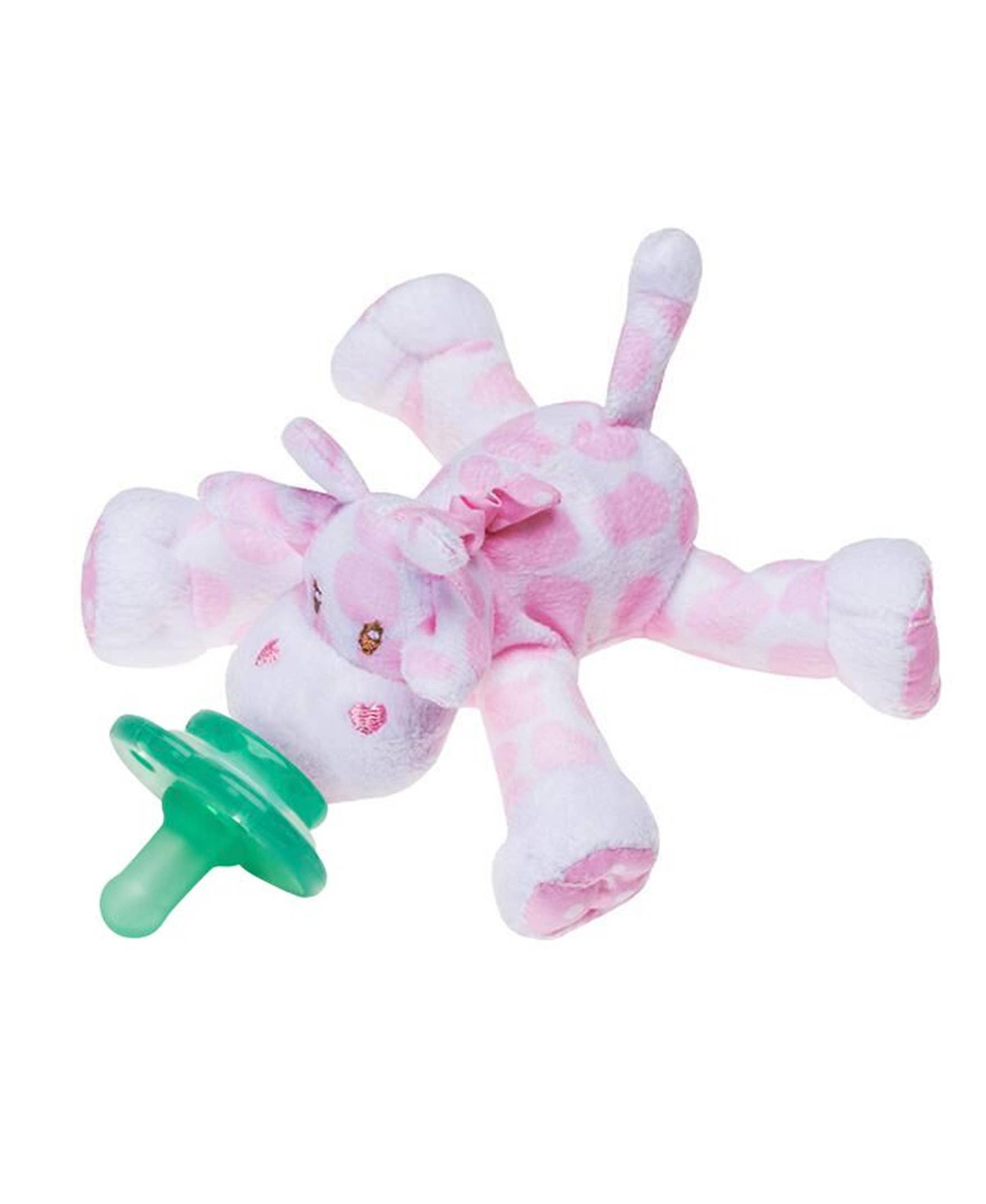 Jaspie Giraffe Pacifier Plush Toy with Rattle - Soft Baby Teether & Comfort Toy for Newborns, Infants & Toddlers - Perfect for Nursery, Stroller & Crib Use
