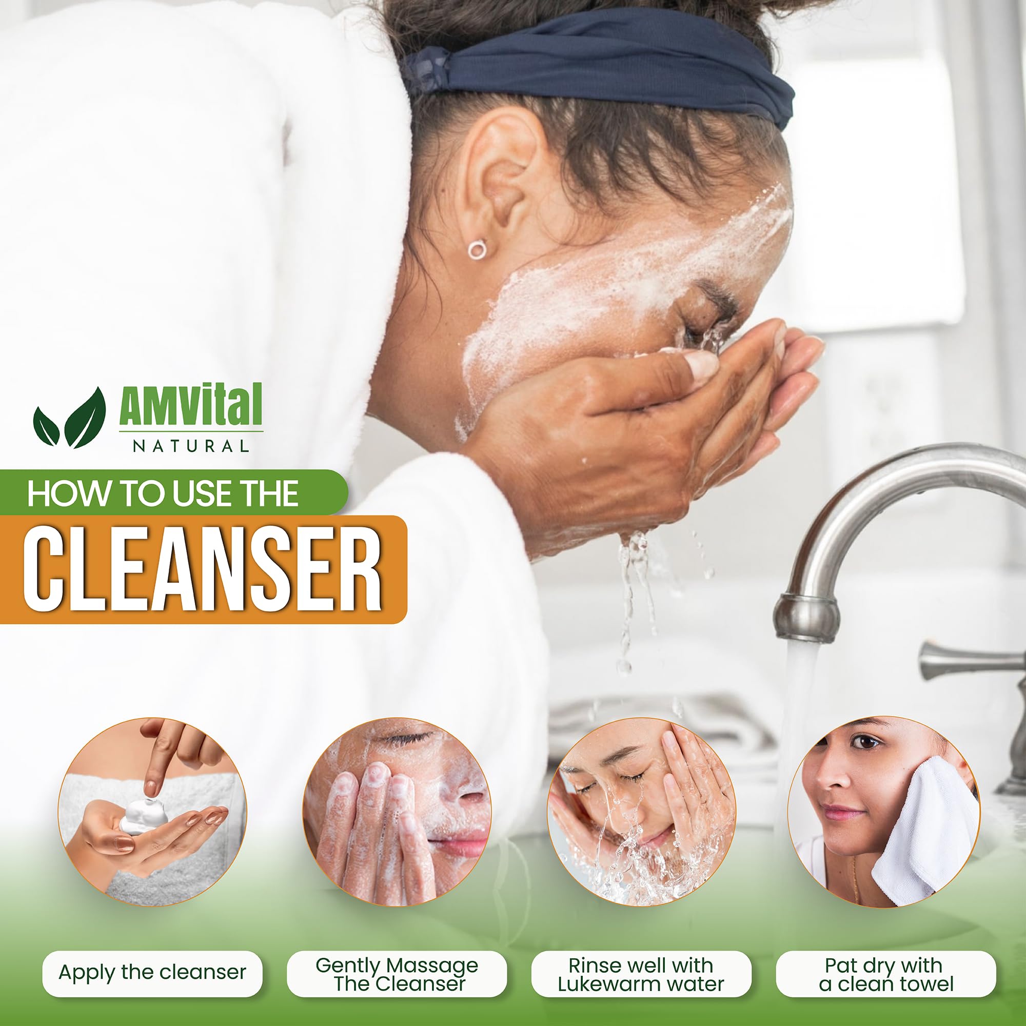 Turmeric Face Wash for Acne & Brightening - Natural Gentle Daily Cleanser with Organic Ingredients - Perfect for Sensitive Skin & Morning Skincare Routine