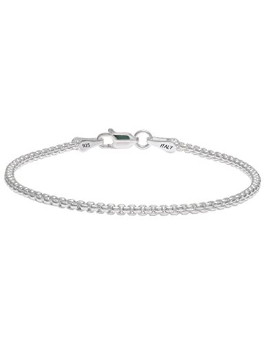 2mm Silver Box Bracelet