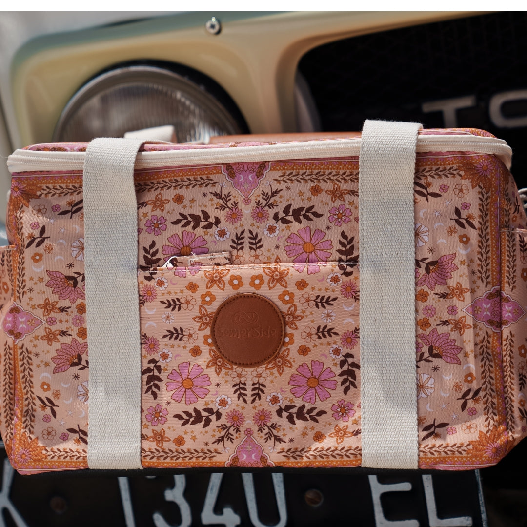 Boho Style Insulated Cooler Bag for Beach Picnics, Camping & Outdoor Adventures - Lightweight & Leakproof