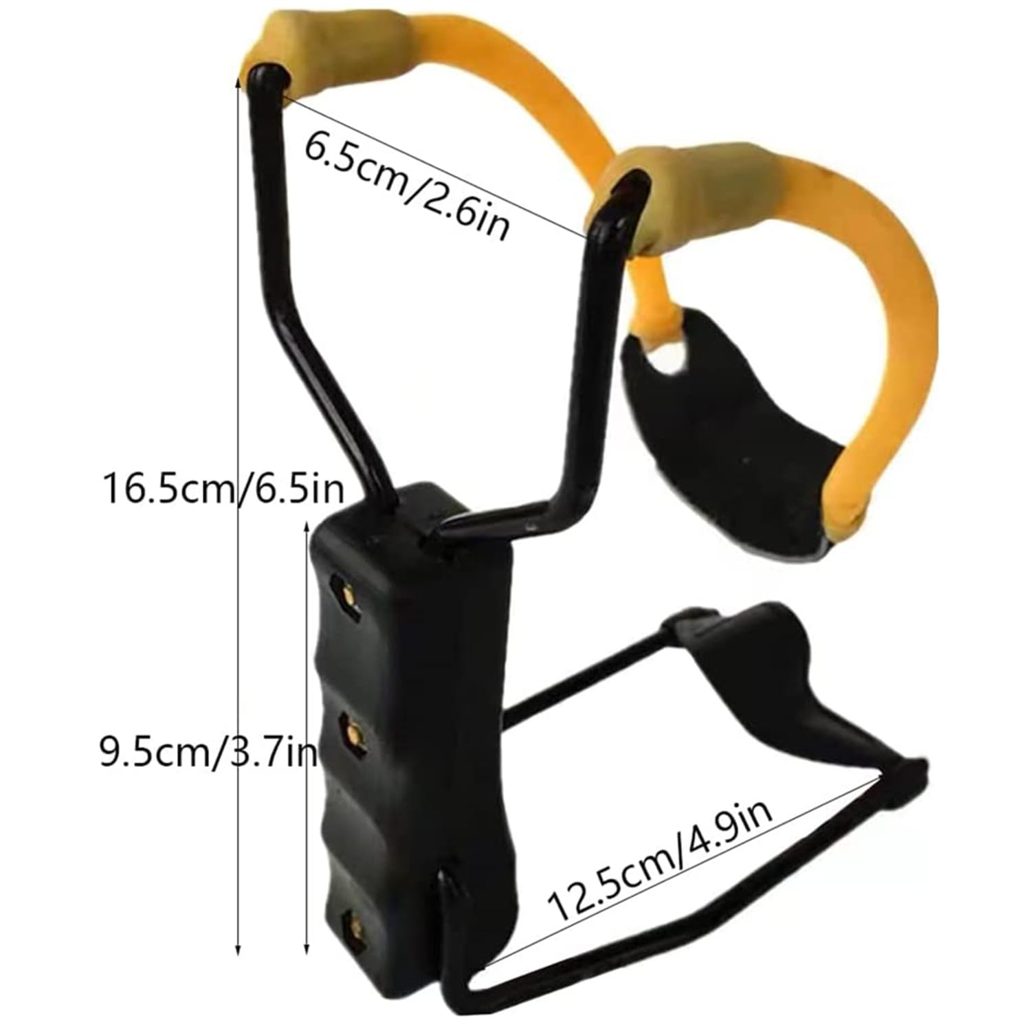SAHENITEANA Professional Slingshot for Outdoor Sports - High-Performance Hunting Slingshot with Durable Yellow/Black Design (2-Pack) - Perfect for Hunting, Target Practice & Survival Training