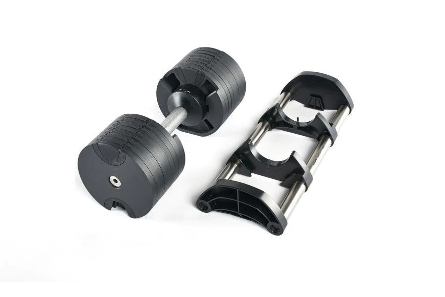NÜOBELL 80lb Adjustable Dumbbell Set - Classic Weight Lifting Dumbbells for Home Gym, Strength Training & Fitness Workouts - Perfect for Men & Women