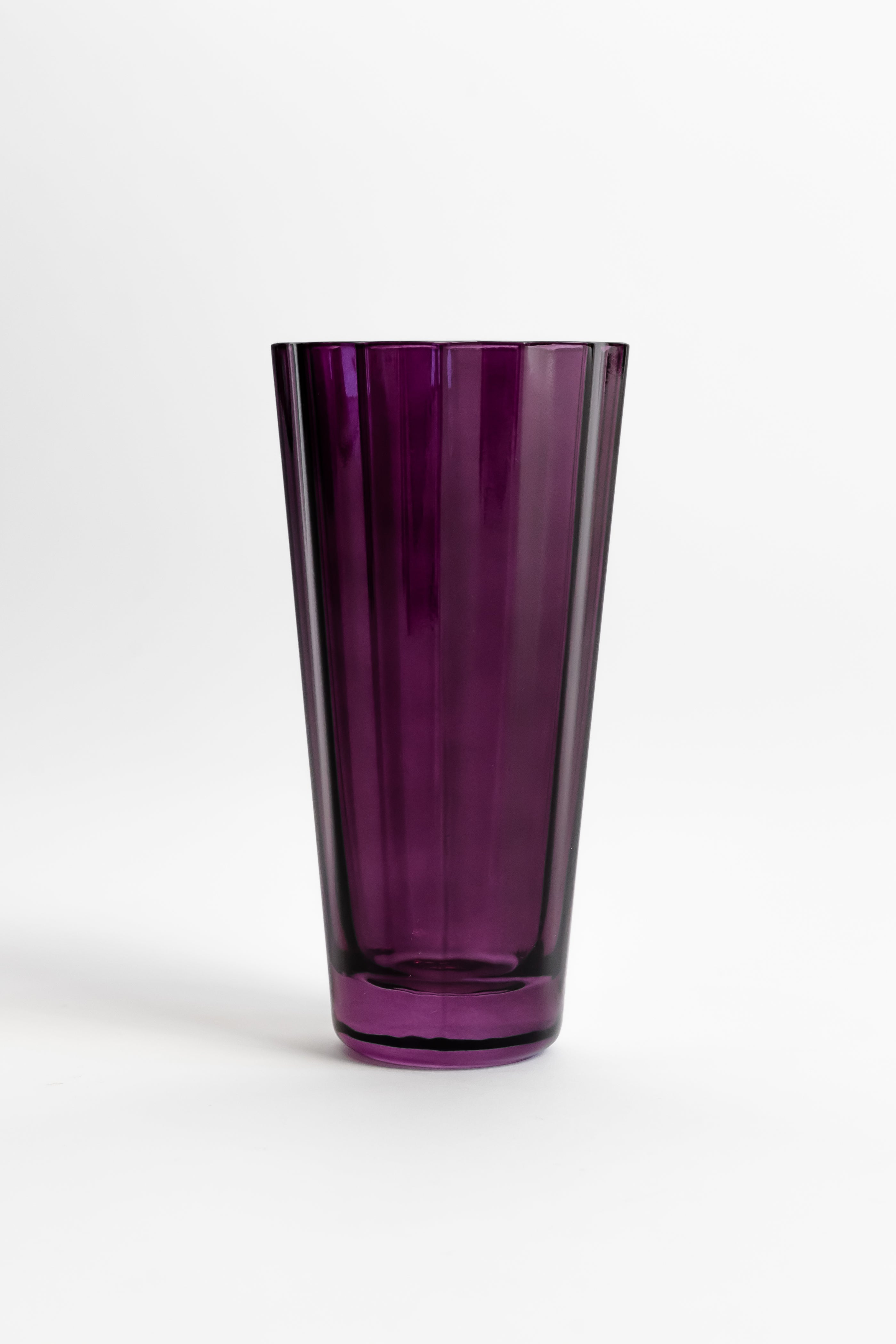 Estelle Colored Sunday Highball Glasses Set of 6 - Amethyst Purple Drinking Glasses for Cocktails, Iced Tea & Entertaining - Elegant Barware for Home, Parties & Gifts