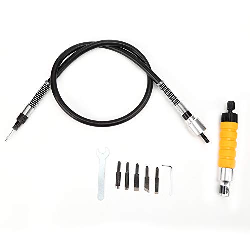 Professional Electric Carving Knife Set - High-Power Electric Chisel with Yellow Handle for Woodworking, DIY & Professional Carving | Perfect for Wood Carvers, Hobbyists & Craftsmen | Ideal for Furniture Making, Sculpture & Home Improvement Projects