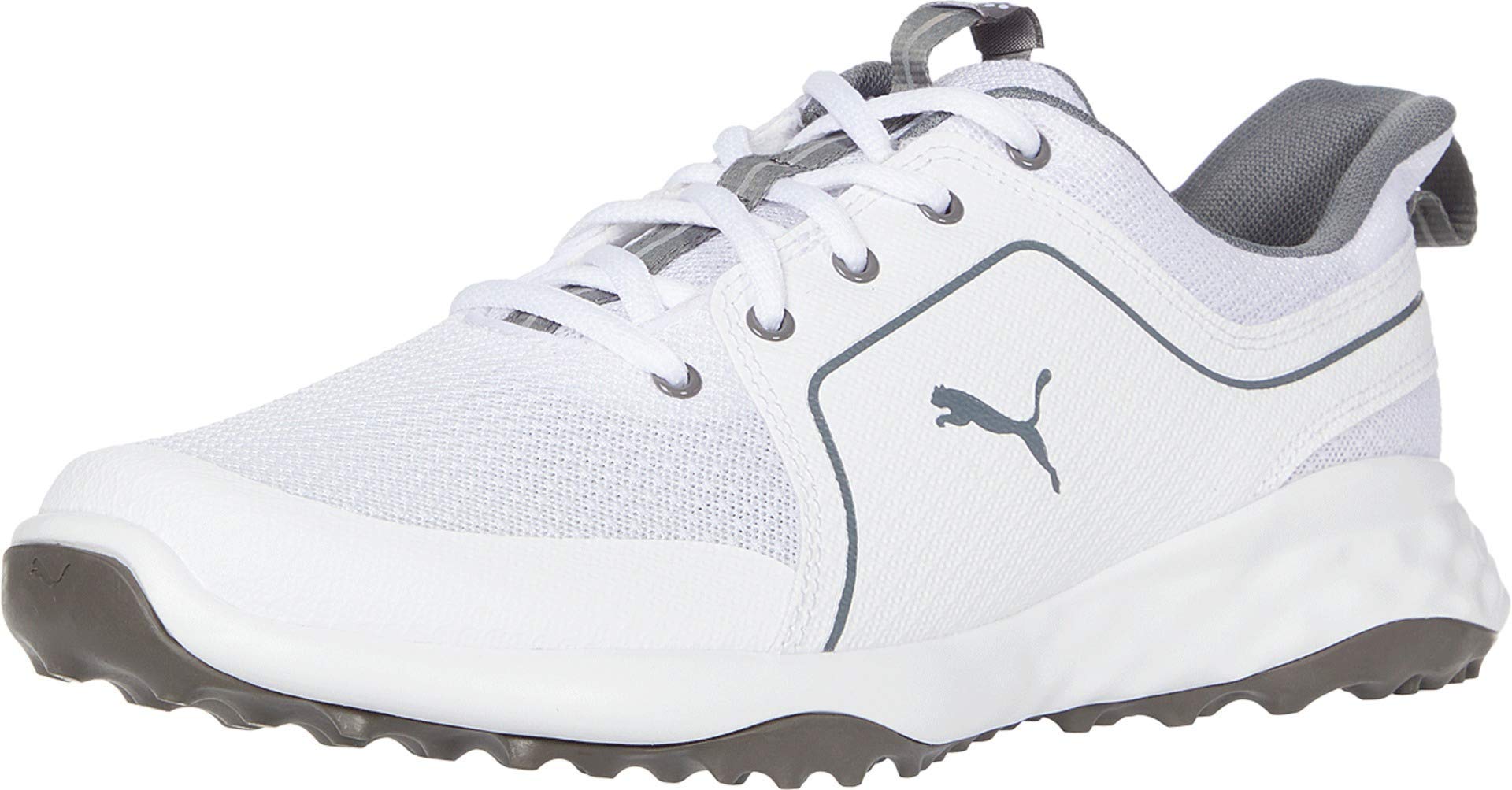 PUMA GOLF Men's Grip Fusion Sport 2.0 Spiked Golf Shoes - Lightweight Waterproof Golf Footwear for Men - Perfect for Course Play & Driving Range Practice