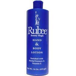 Rubee Original Hand and Body Lotion with Cocoa Butter & Vitamin E - 15.3 oz (453 ml) - Deep Moisturizing for Dry Skin - Perfect for Daily Hydration & Nighttime Skincare Routine