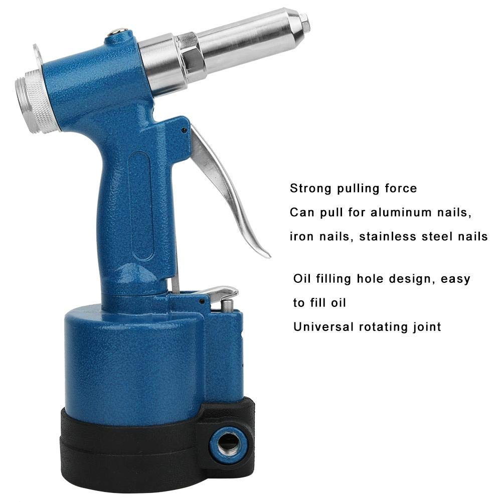 Professional Pneumatic Air Riveter Tool for Aluminum, Steel & Stainless Steel Blind Rivets - Heavy Duty Riveting Gun for Metalworking, Automotive & DIY Projects