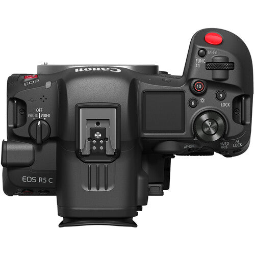 Canon EOS R5 C Mirrorless Digital Camera Body with Pro Kit - Includes External Microphone, LED Light, Monopod & Camera Backpack | Perfect for 8K Video Shooting, Vlogging, Photography & Professional Film Production