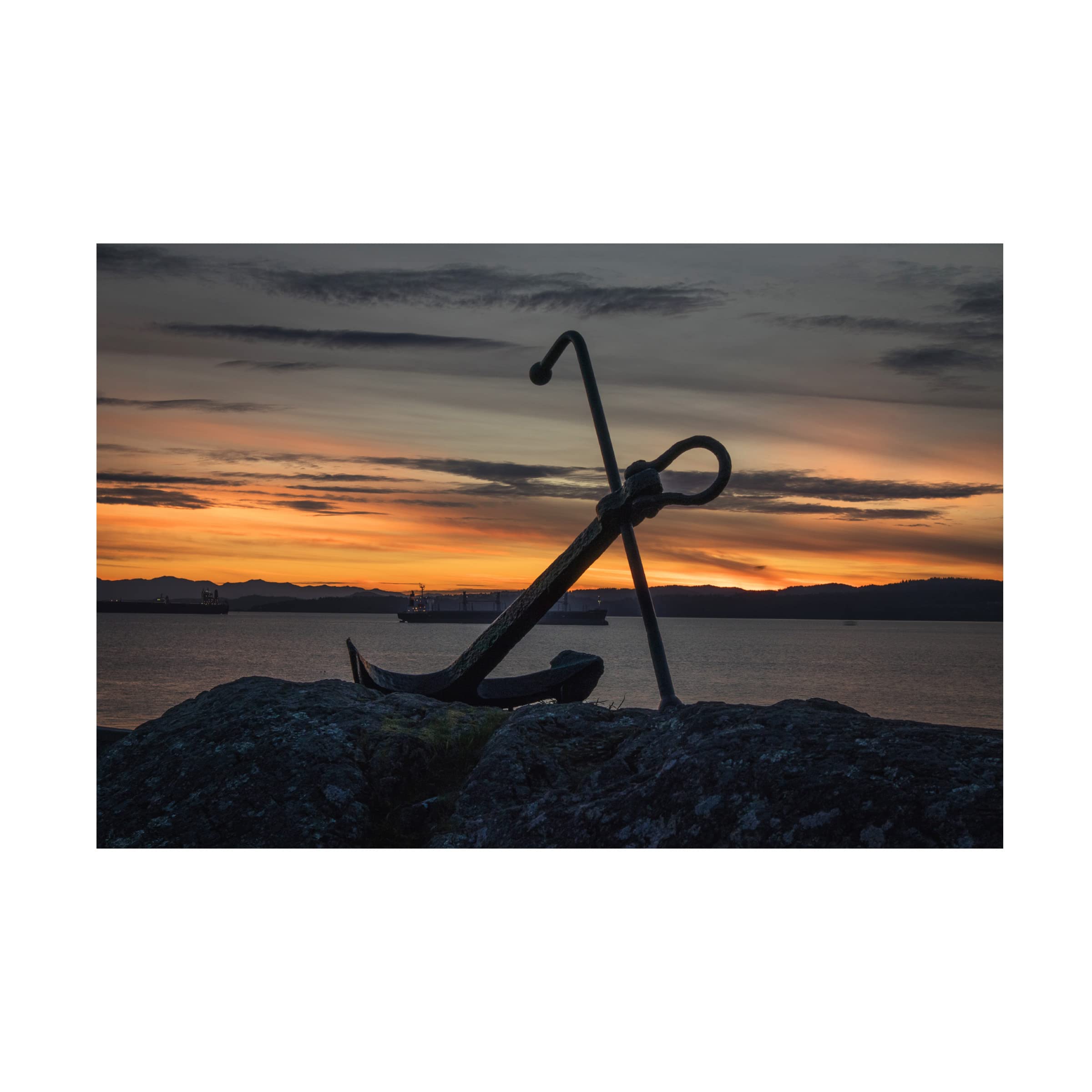 Trademark Fine Art 'Anchor' Canvas Art Print by Tim Oldford - Nautical Wall Decor for Living Room, Bedroom & Office