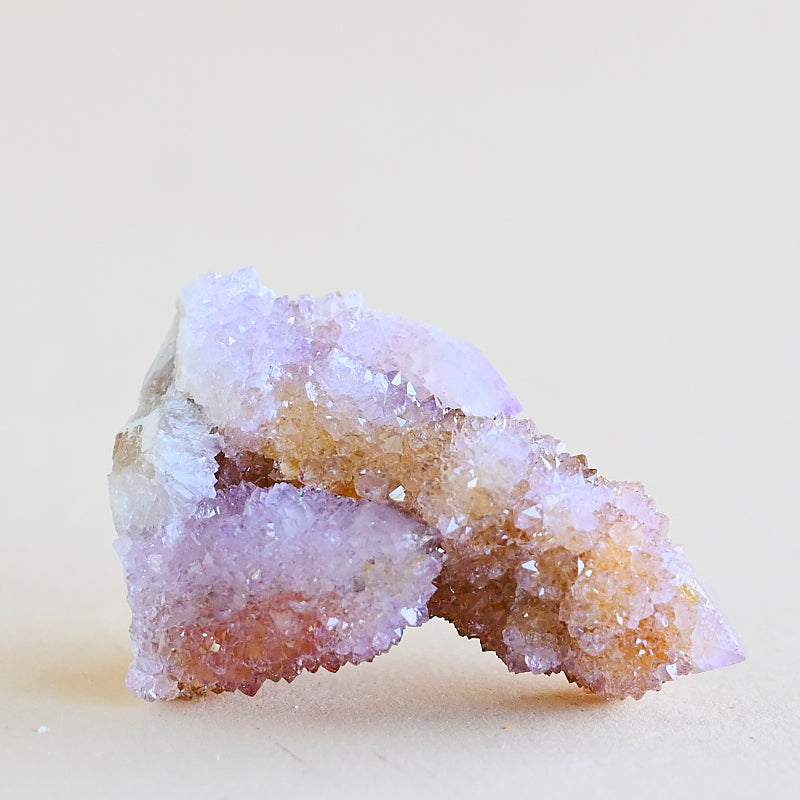 Mini Amethyst Spirit Cactus Quartz Cluster - Natural Healing Crystal for Meditation, Reiki & Home Decor | Perfect for Yoga Spaces, Office Desk & Gift Giving