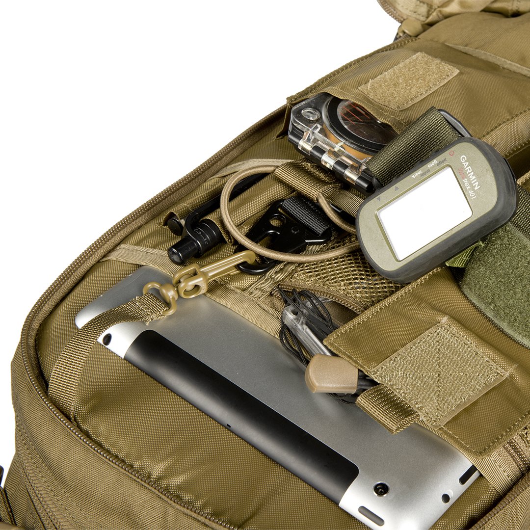 Direct Action Dragon Egg Tactical Backpack - Military Grade MOLLE Compatible EDC Pack - Adjustable Shoulder Straps - Green/Coyote Brown - Perfect for Hiking, Airsoft & Outdoor Adventures