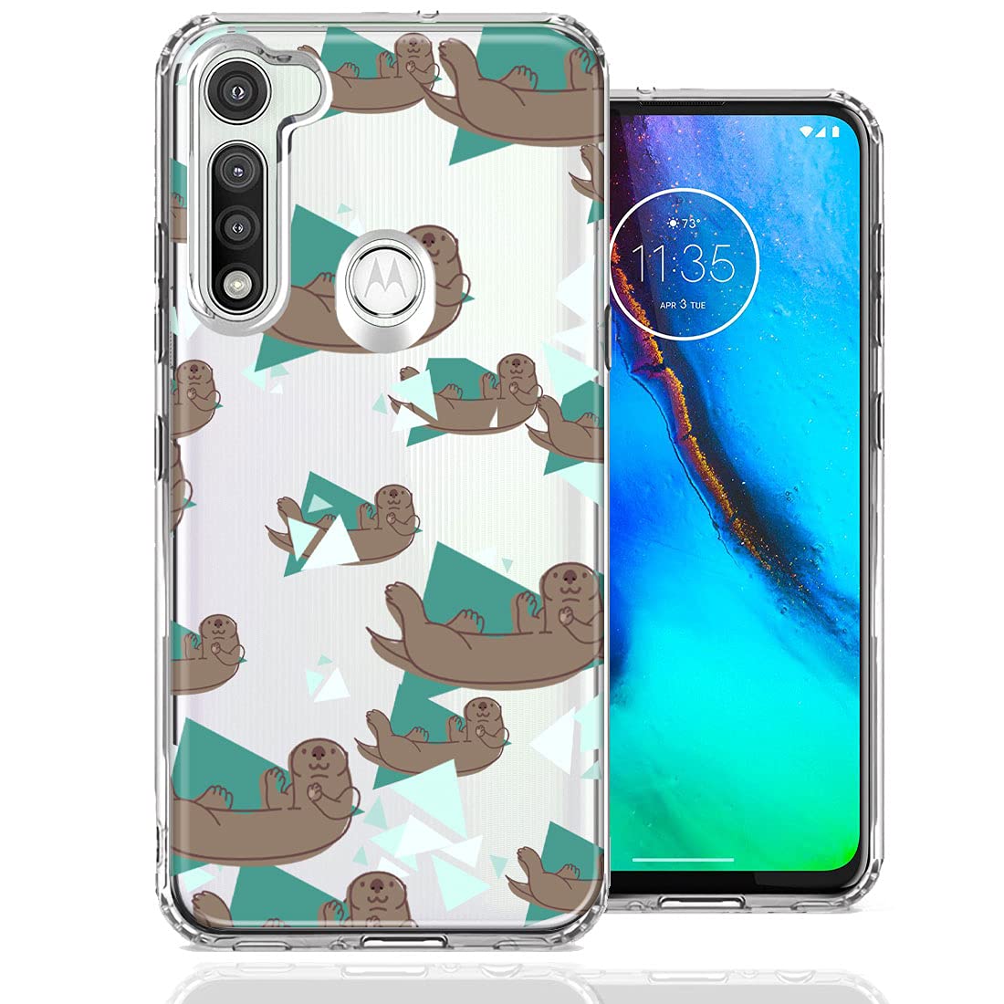 Cute Otter Phone Case for Motorola Moto G Fast - Durable Protection for Everyday Use