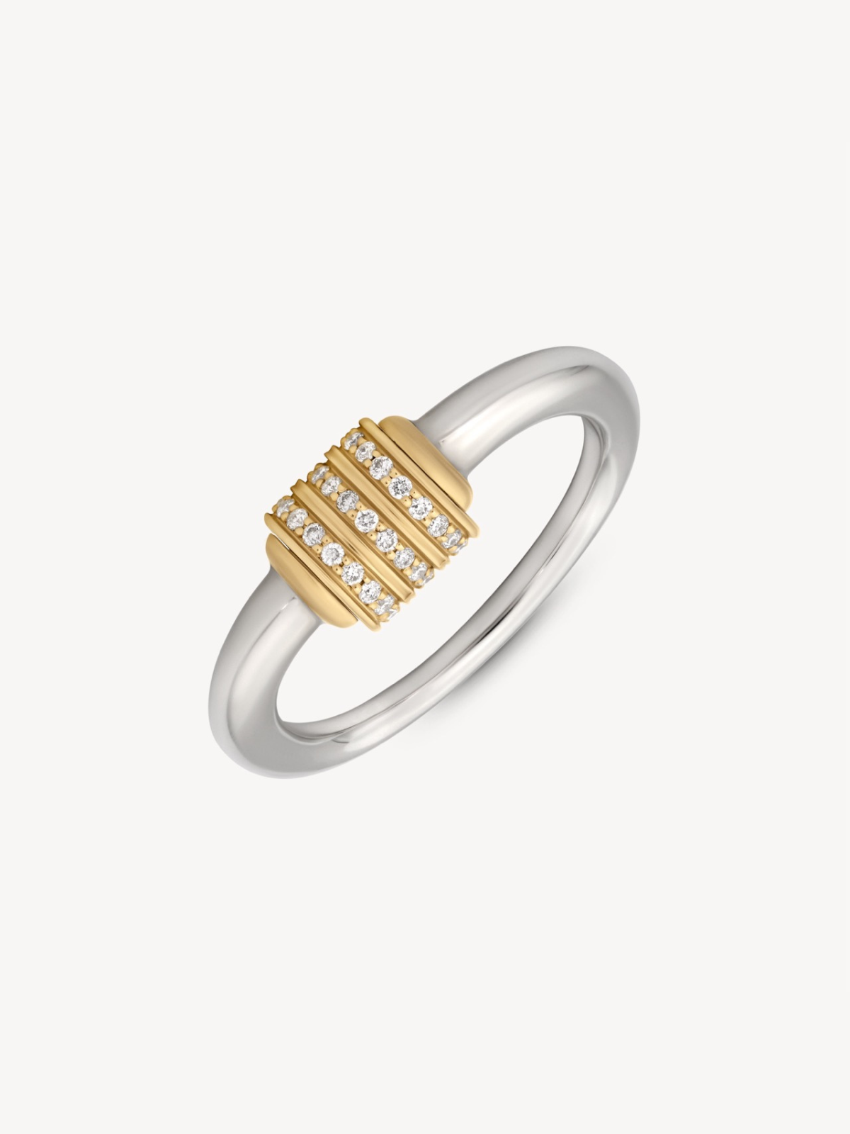 Two Tone Spinning Latch Ring - Elegant Adjustable Jewelry for Women | Perfect for Everyday Wear, Date Nights & Special Occasions
