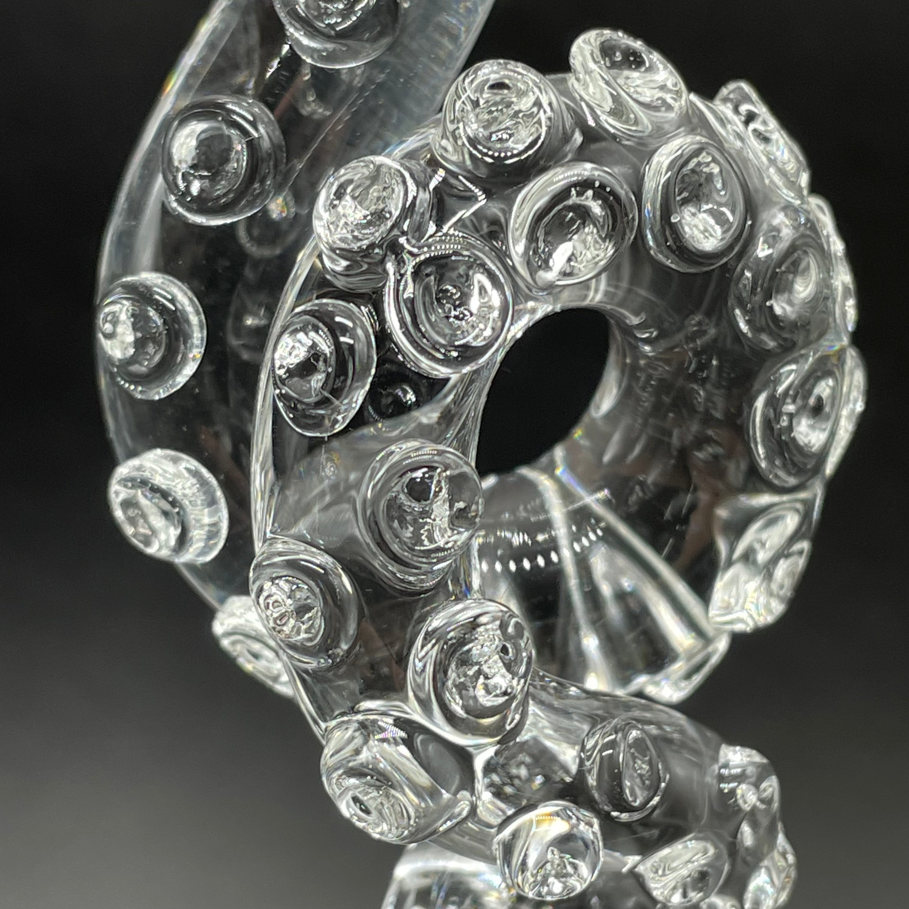 3 Pack Clear Tentacle Ornaments - Unique Halloween Party Decorations for Home, Office & Outdoor Decor