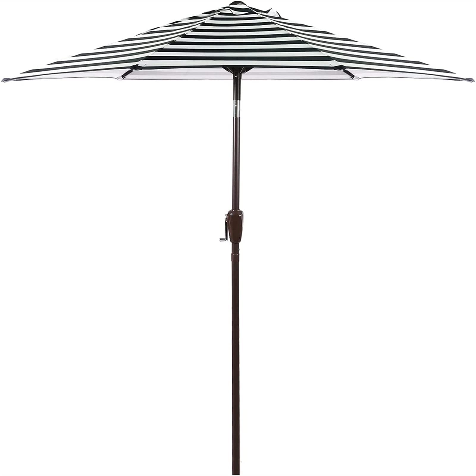 7.5ft Outdoor Patio Umbrella with Push Button Tilt & Crank - Heavy Duty Market Umbrella for Backyard, Poolside, and Beach Use