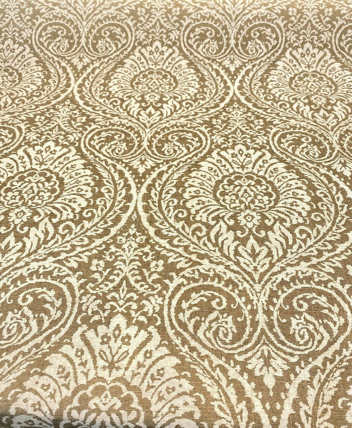 Waverly High Note Chalk White Linen Fabric by The Yard - Premium Cotton Linen Blend for Upholstery, Curtains & Home Decor