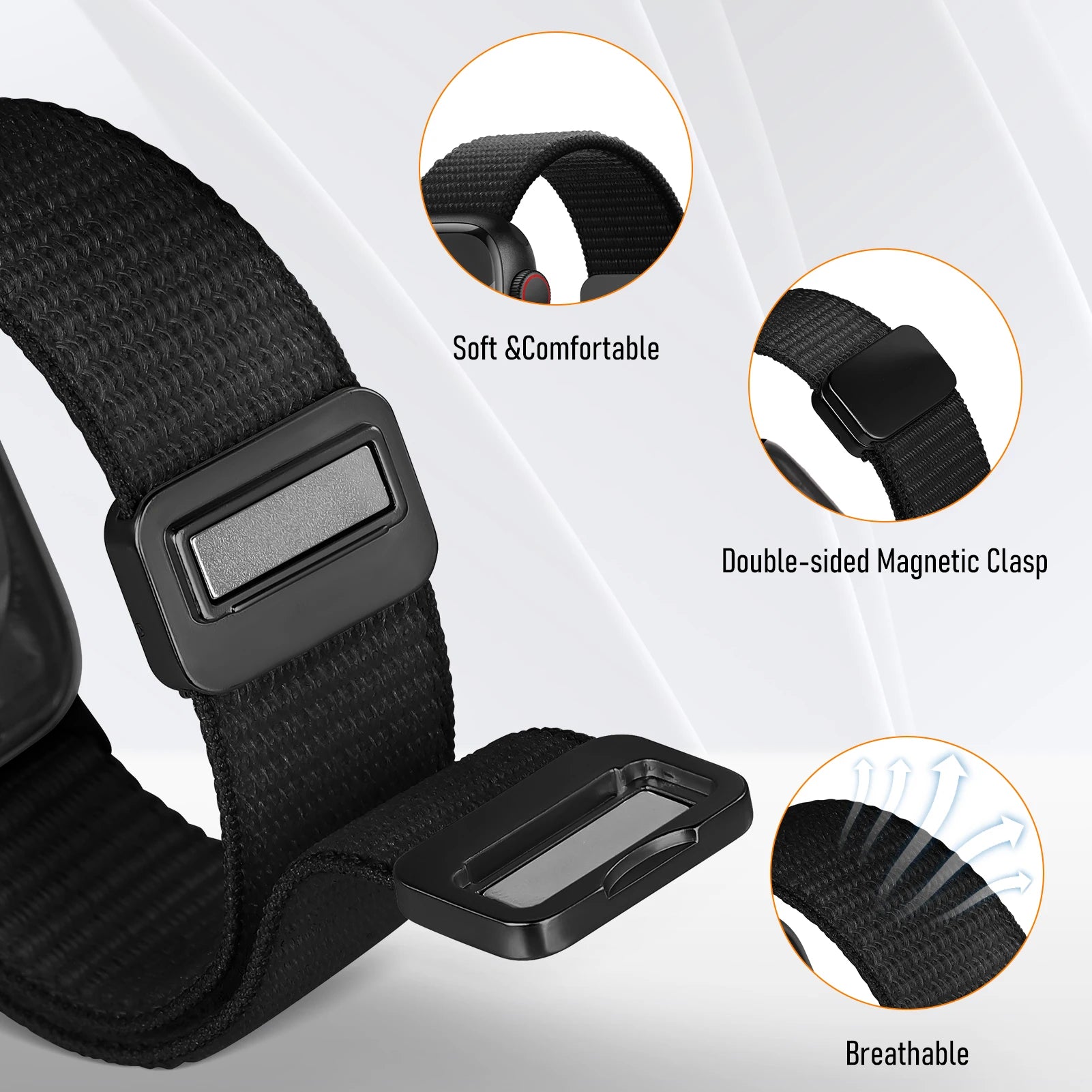 Trendy Sports Magnetic Loop for Running, Yoga & Gym - Secure & Adjustable Workout Accessory - Perfect for Athletes & Fitness Enthusiasts