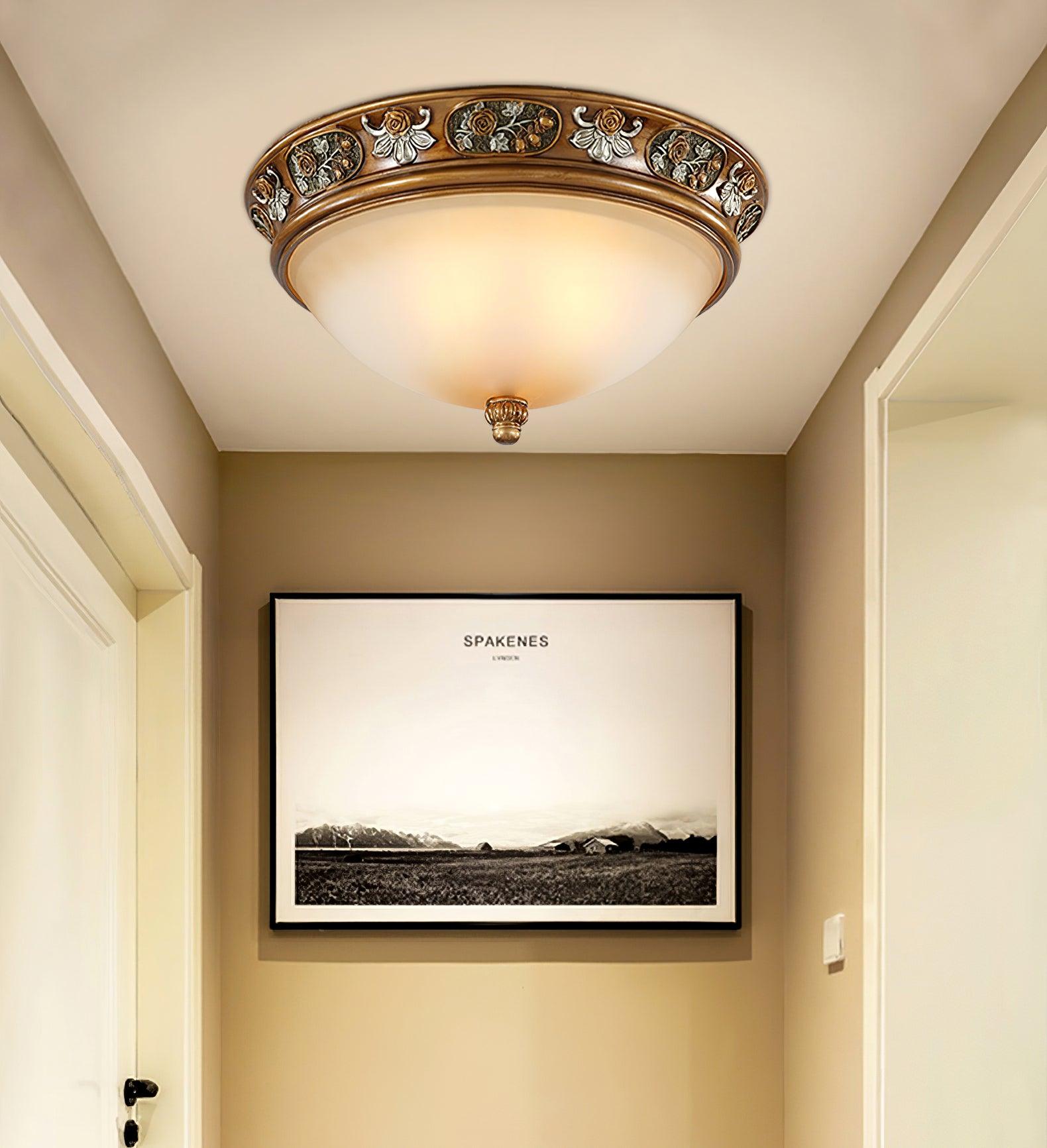 Deltana Recessed Ceiling Light Fixture - Waterproof Resin Housing - Dimmable LED Downlight for Bathroom, Kitchen, and Hallway Lighting