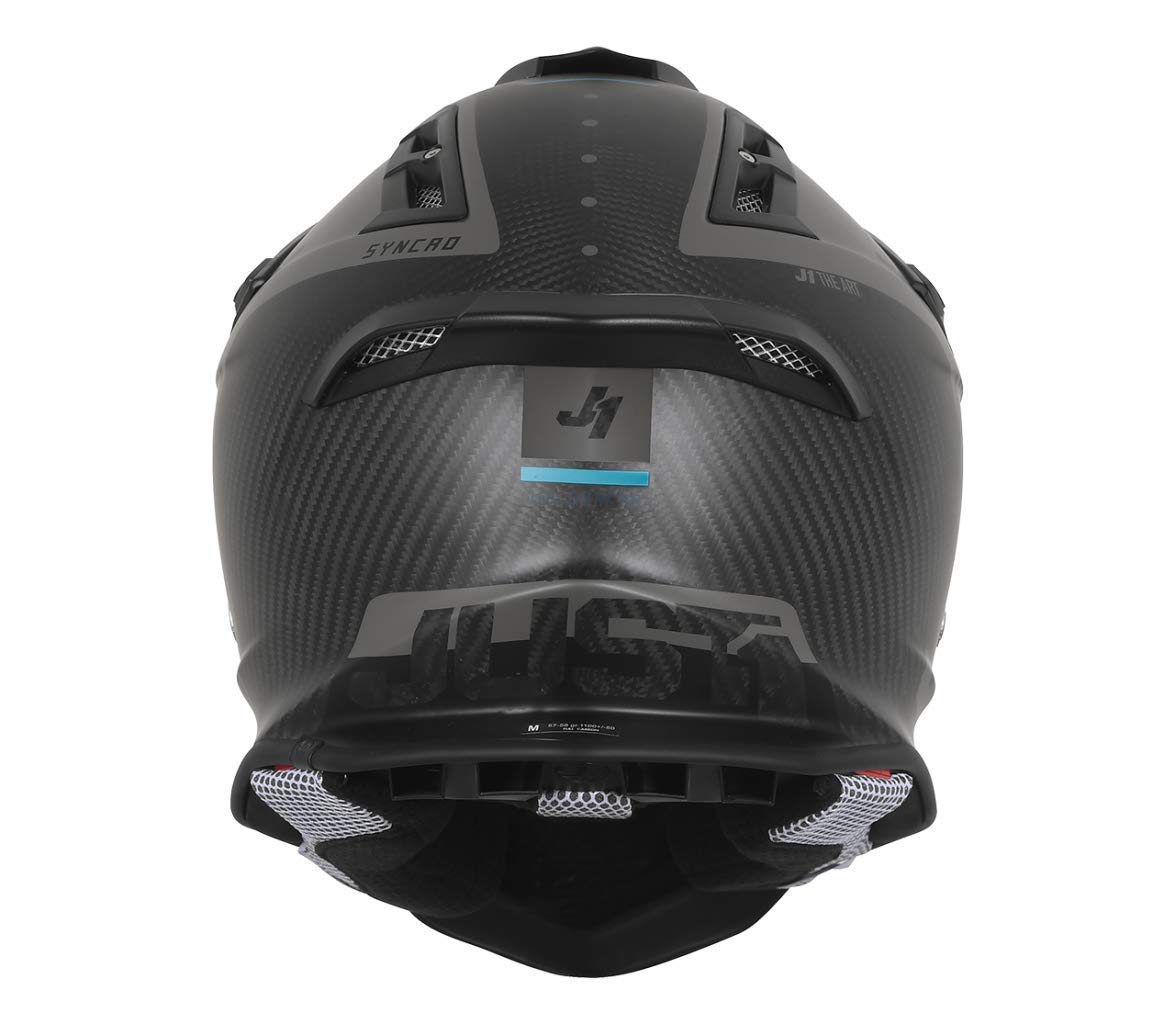 Just1 Racing J12 Syncro Carbon Fiber MX Off-Road Motocross Helmet - Lightweight & Durable for Trail Riding, Dirt Biking & Adventure Racing