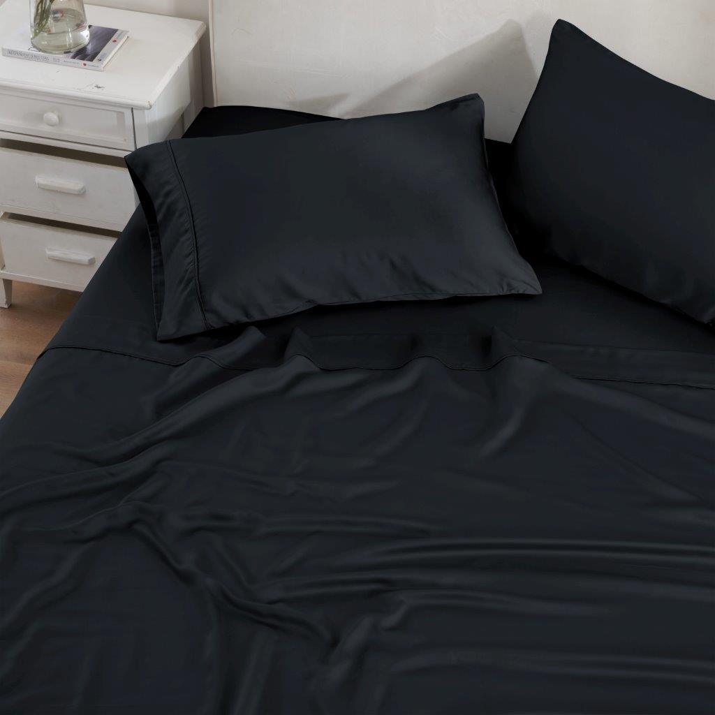 300 Thread Count Modal From Beechwood Extra Deep Pocket Sheet Set - Ultra Soft & Breathable Bedding for Queen/King Size Mattresses - Perfect for Luxury Hotels & Cozy Home Bedrooms