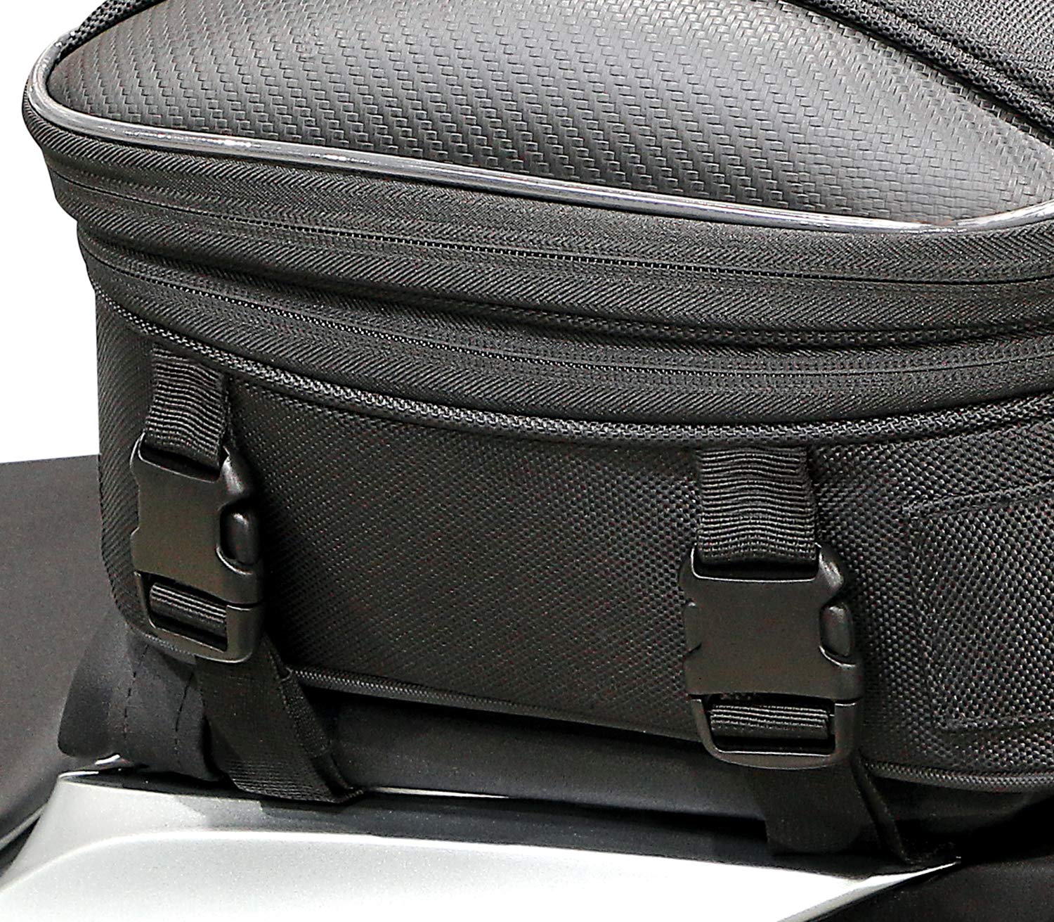 Nelson Rigg CL-1060-ST2 Black Commuter Tour Motorcycle Tail Bag - Waterproof Motorcycle Luggage for Daily Commute & Long Rides - Perfect for Work, Gym & Weekend Adventures