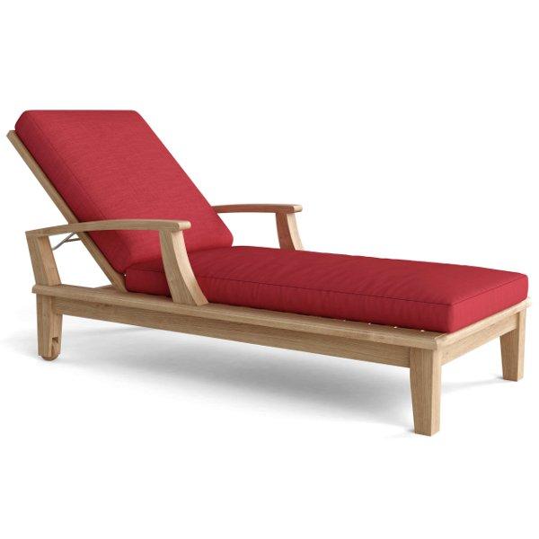 Premium Brianna Sun Lounger with Adjustable Armrests - Outdoor Patio Poolside Relaxation Chair for Beach, Garden & Backyard
