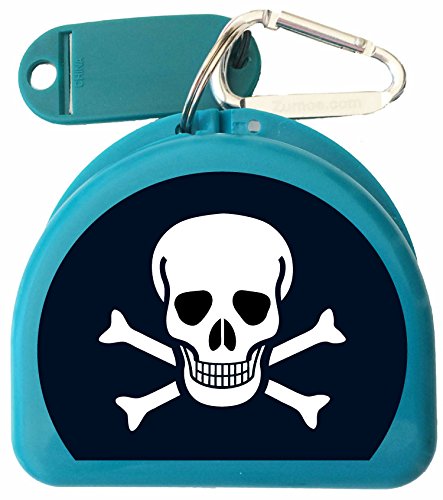 Skulls & Bones Mouth Guard & Retainer Case - BPA-Free Dental Night Guard for Teeth Grinding, Sports & Sleep - Perfect for Boxing, MMA, Bruxism & Travel Protection