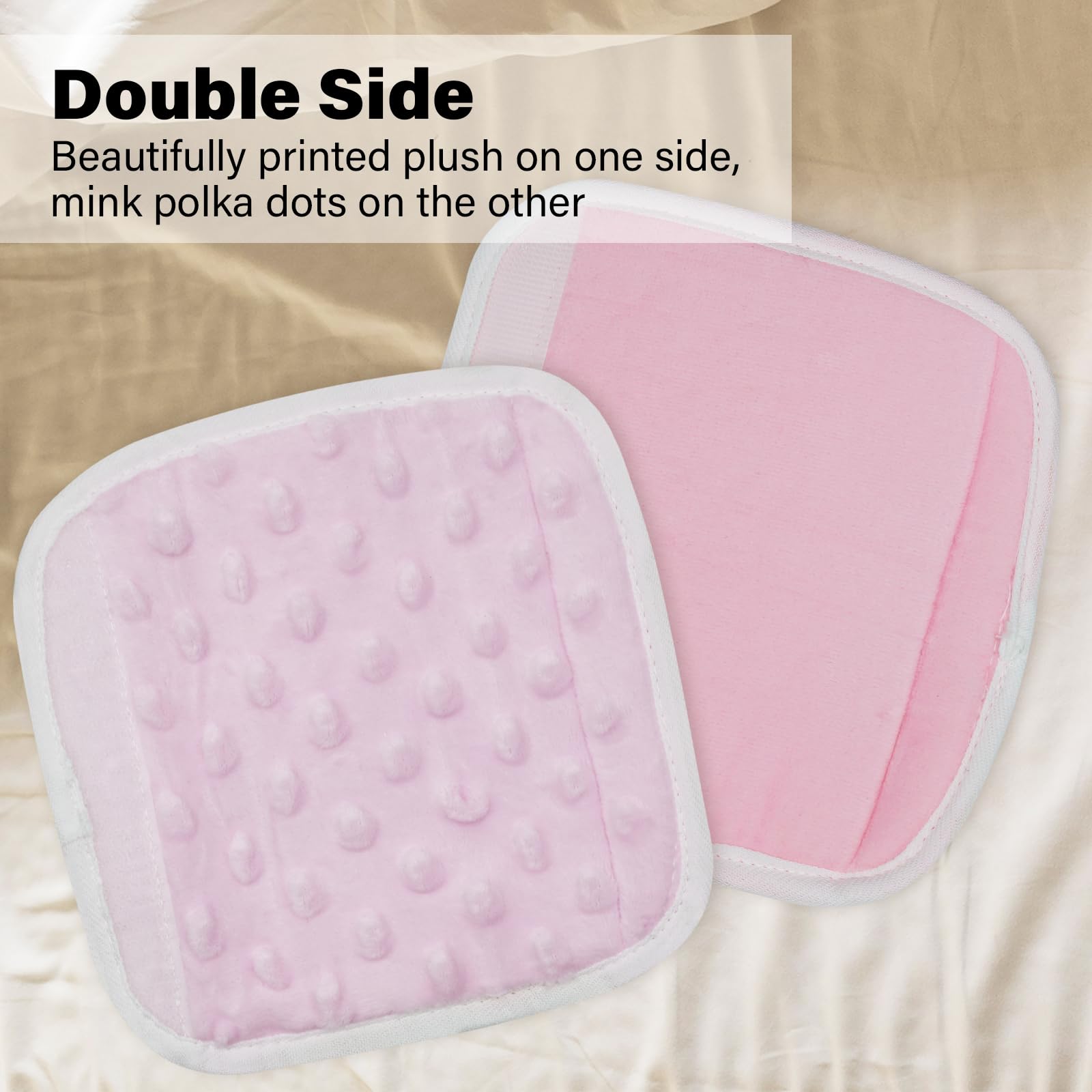 2-Pack Baby Car Seat Belt Cover & Neck Protector - Soft Padded Strap Covers for Infants, Toddlers & Newborns (Pink) | Comfortable & Safe for Long Car Rides, Airplane Travel & Stroller Use