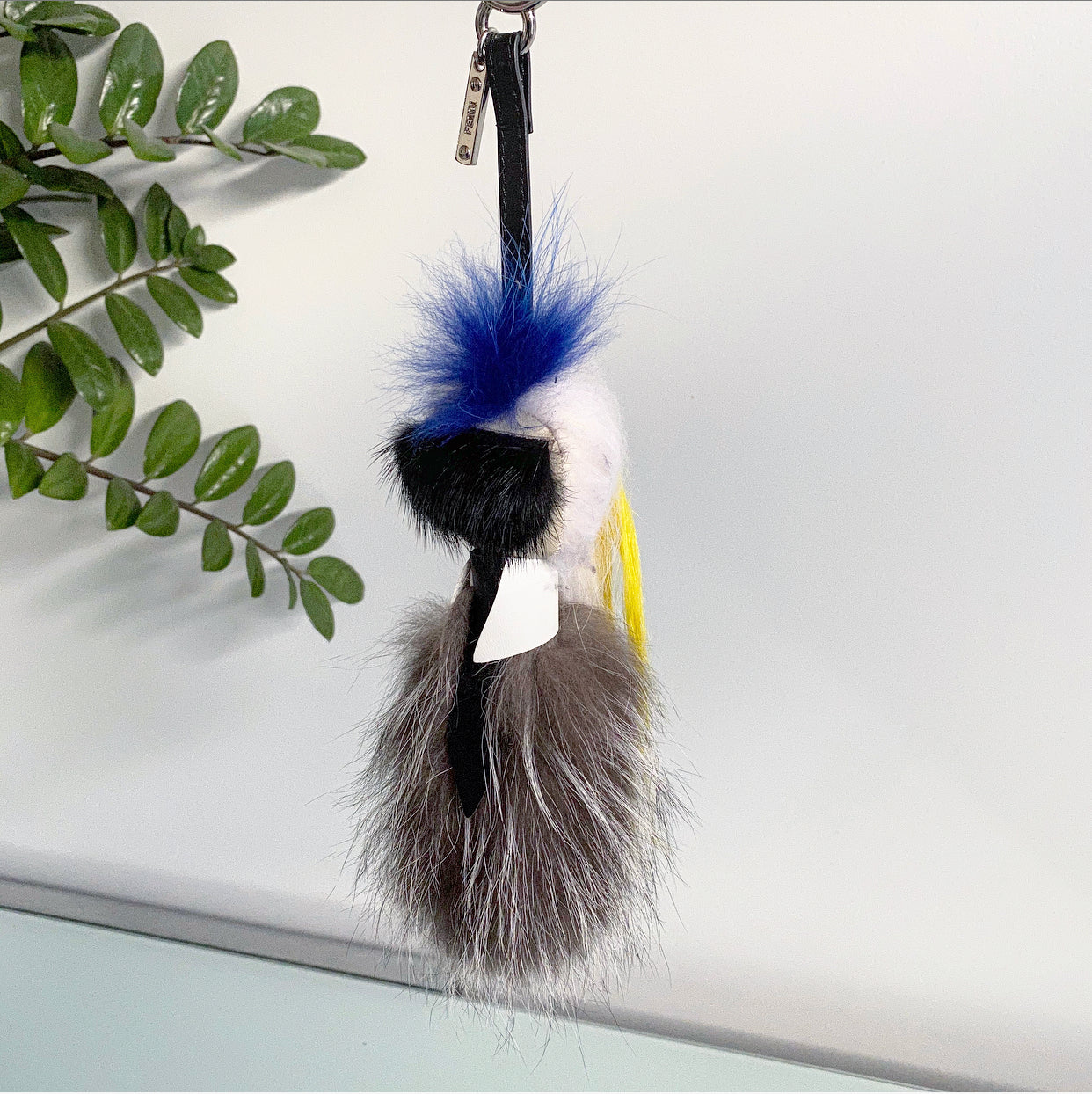 Fendi Karlito Karl Lagerfeld Fox Fur Bag Charm Keychain - Luxury Designer Handbag Accessory for Women, Perfect for Bags, Wallets & Gift Giving