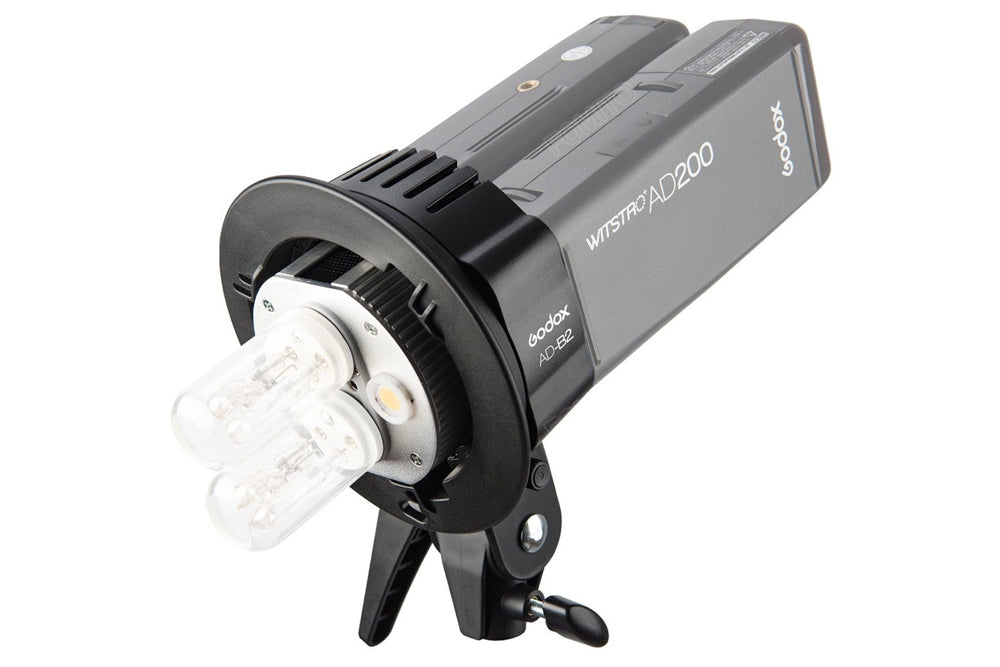Godox AD B2 Dual Power Flash Bracket - 600Ws Battery-Powered Monolight for Professional Studio & Outdoor Photography - Perfect for Portraits, Fashion, and Product Shoots