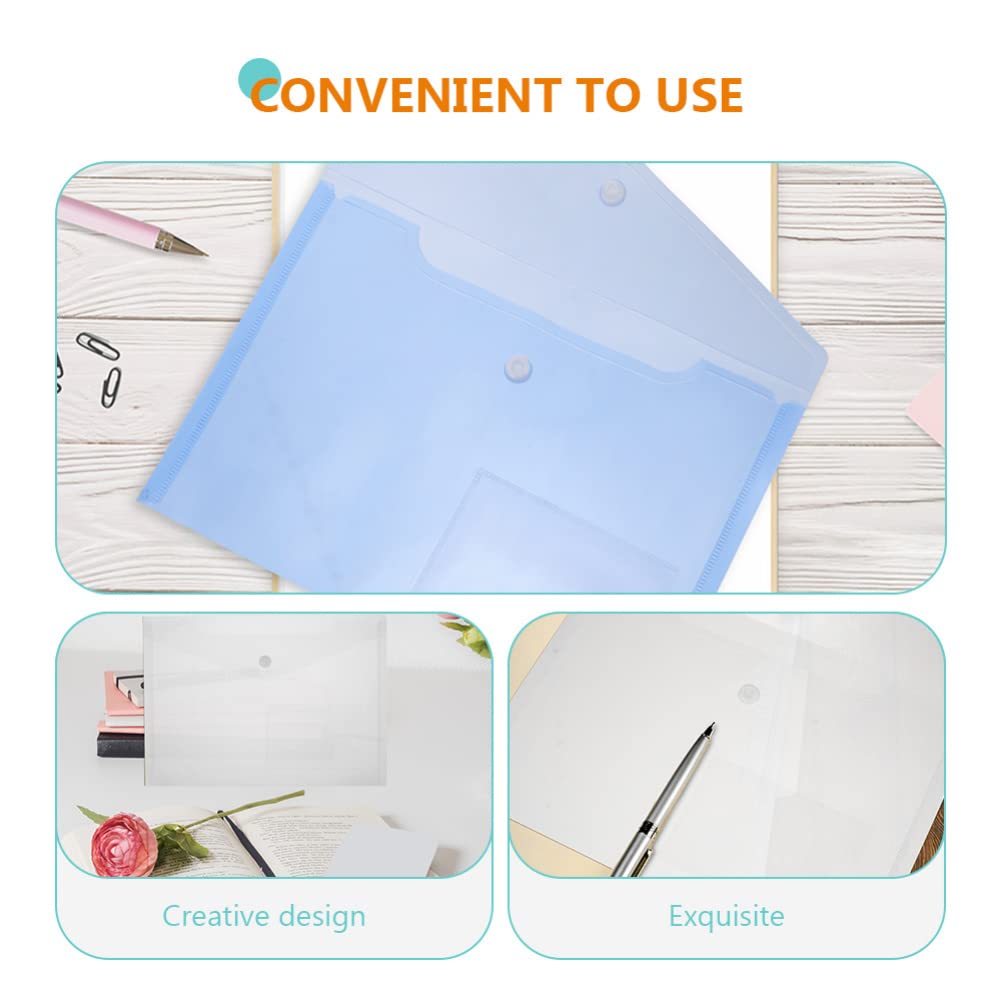 12-Piece A5 File Folder Set - Plastic Document Organizer with Storage Bag for Test Papers, Office & School Supplies | Perfect for Office, Home & Classroom Organization