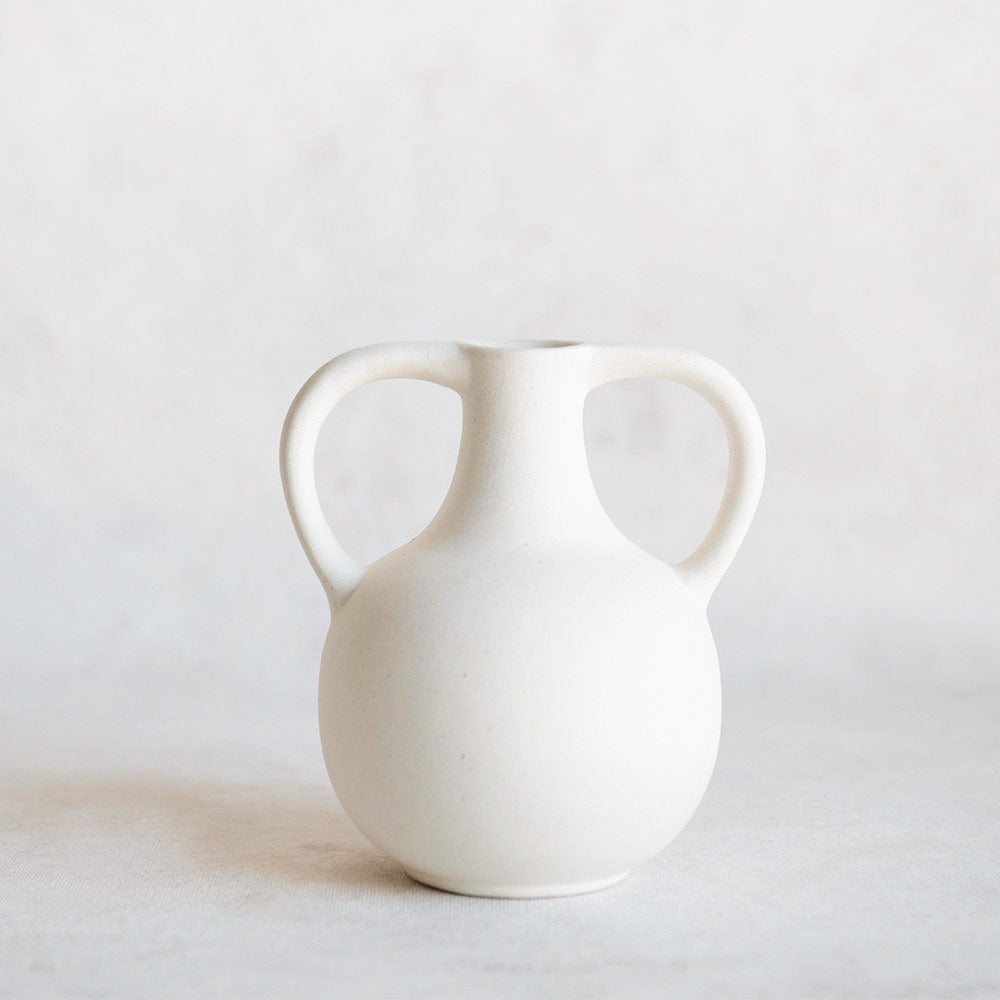 Ceramic Belly Vase - Handmade Pottery Plant Holder for Succulents & Flowers | Home Decor, Office Desk Decor, Wedding Centerpiece