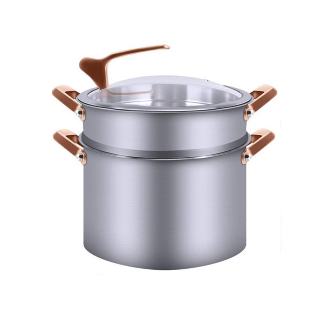 MJWDP Multifunctional Double-Layer Large Capacity Steamer Pot - Perfect for Steaming Vegetables, Dumplings & Seafood in Small Kitchens