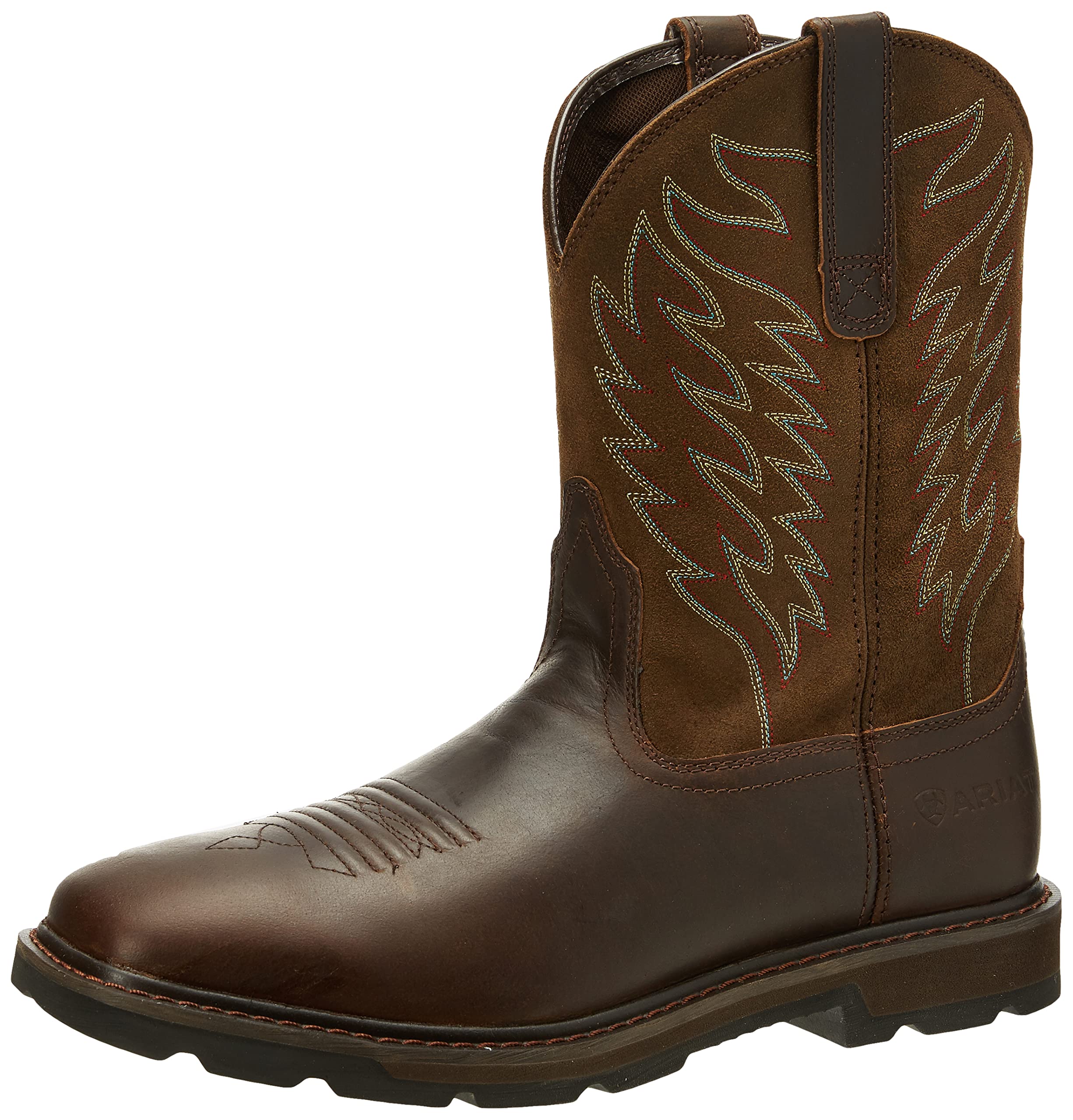 Ariat Hybrid Rancher Western Boots for Men - Genuine Leather Square Toe Cowboy Boots | Durable & Comfortable for Ranch Work, Riding, and Outdoor Activities
