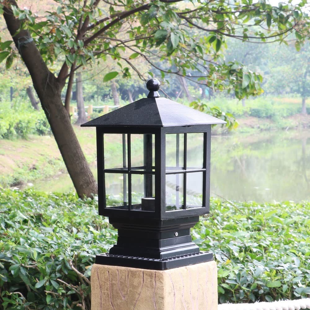 Waterproof Outdoor Post Light Fixture - Durable Courtyard & Garden Lighting for Villa, Porch, Pathway - Energy Saving LED Lamp for Home, Community & Landscape Decoration (Weatherproof & Dustproof) - Perfect for Patio, Driveway & Backyard Illumination