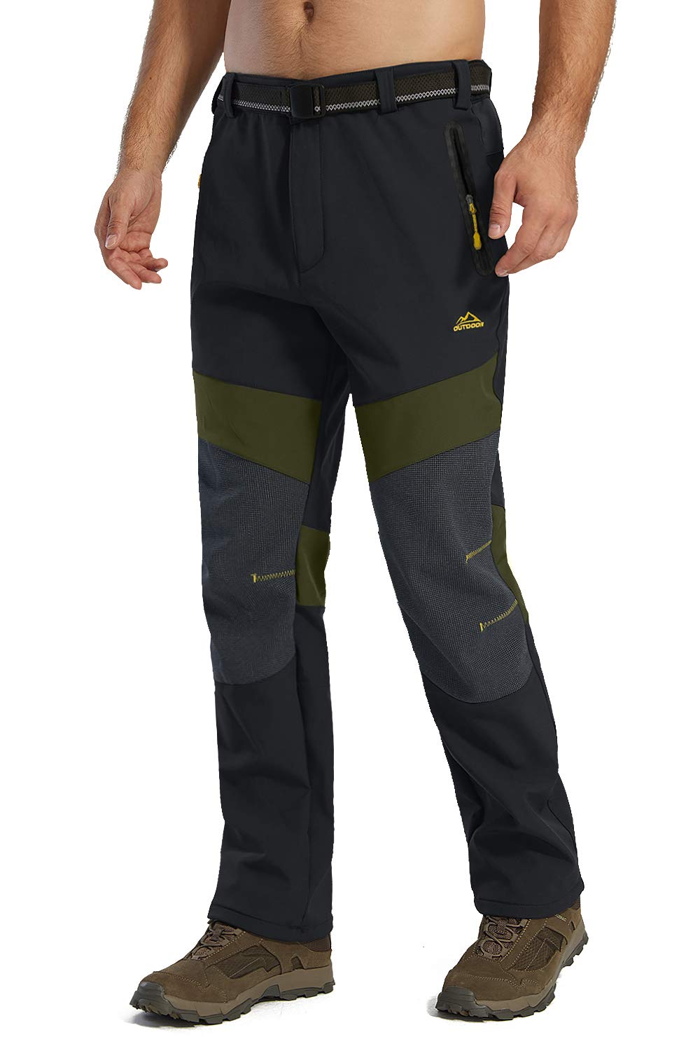 TACVASEN Men's Waterproof Insulated Ski Pants - Windproof Snowboard & Hiking Winter Pants for Outdoor Work & Cold Weather Activities | Perfect for Skiing, Snowboarding, Hiking & Winter Adventures