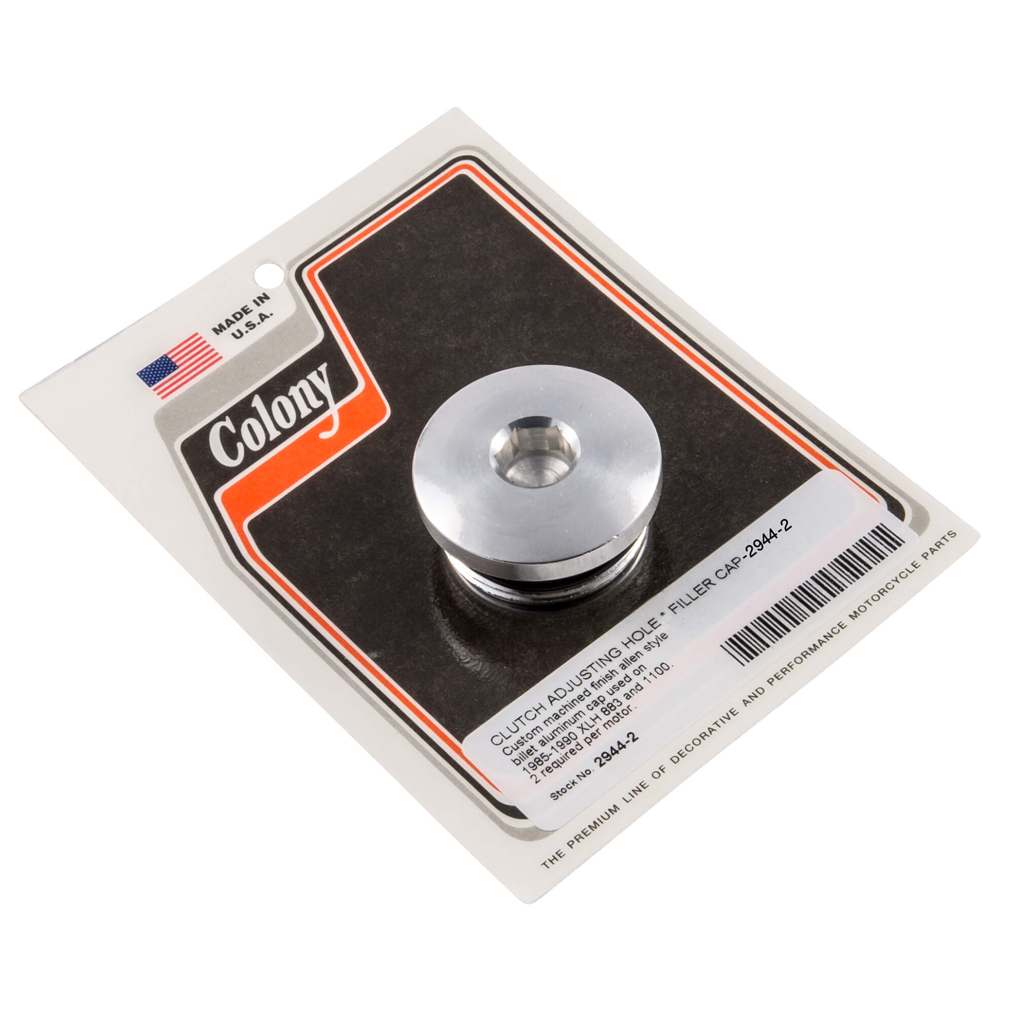 Allen Style Clutch Adjusting Hole Filler Cap for 1985-1990 Harley Davidson XLH - 2 Pack - Motorcycle Engine Repair & Maintenance Accessories
