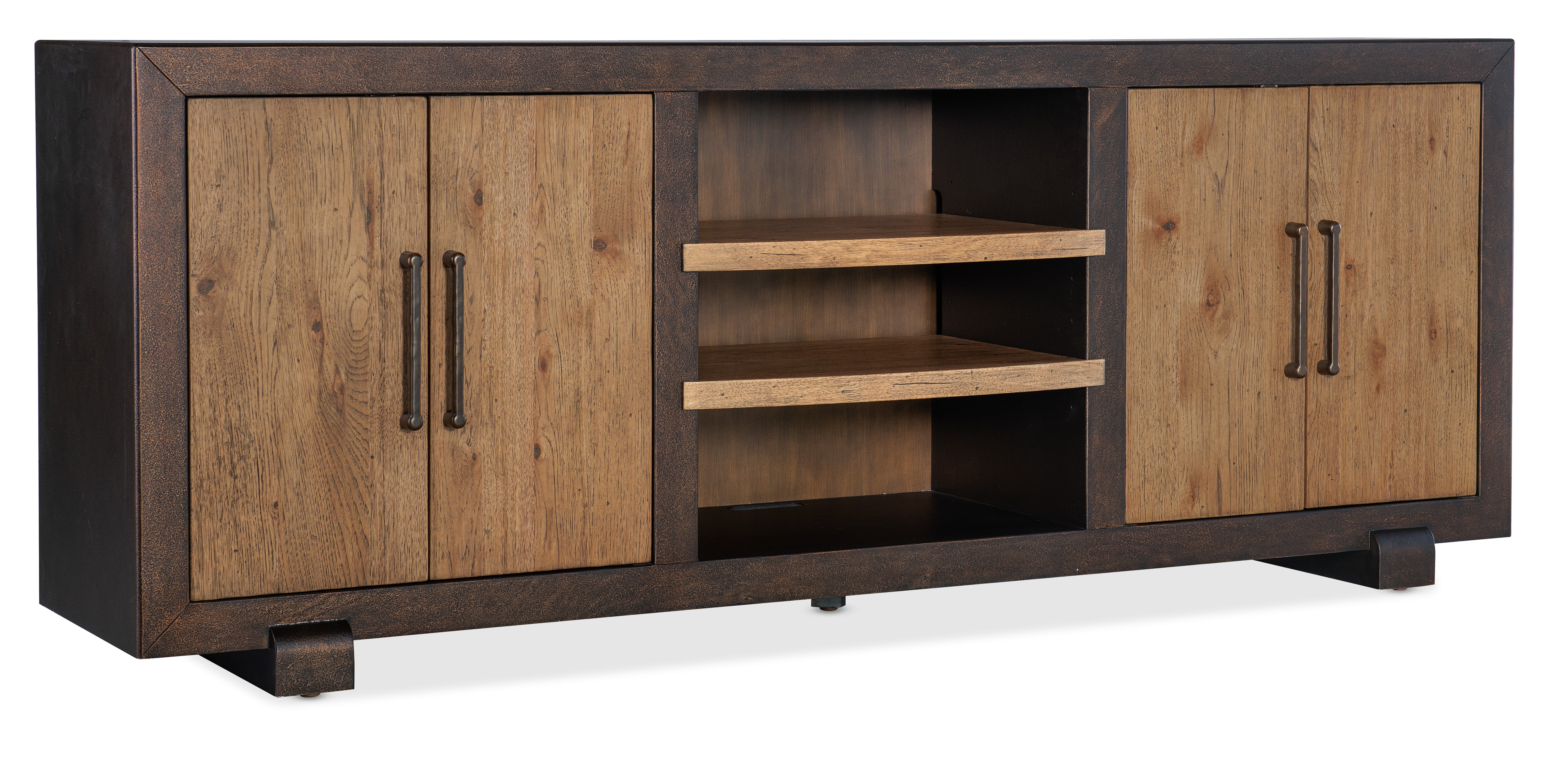 Big Sky Entertainment Console - Modern TV Stand with Storage for Living Room, Bedroom & Home Theater - Perfect for Organizing Media & Electronics