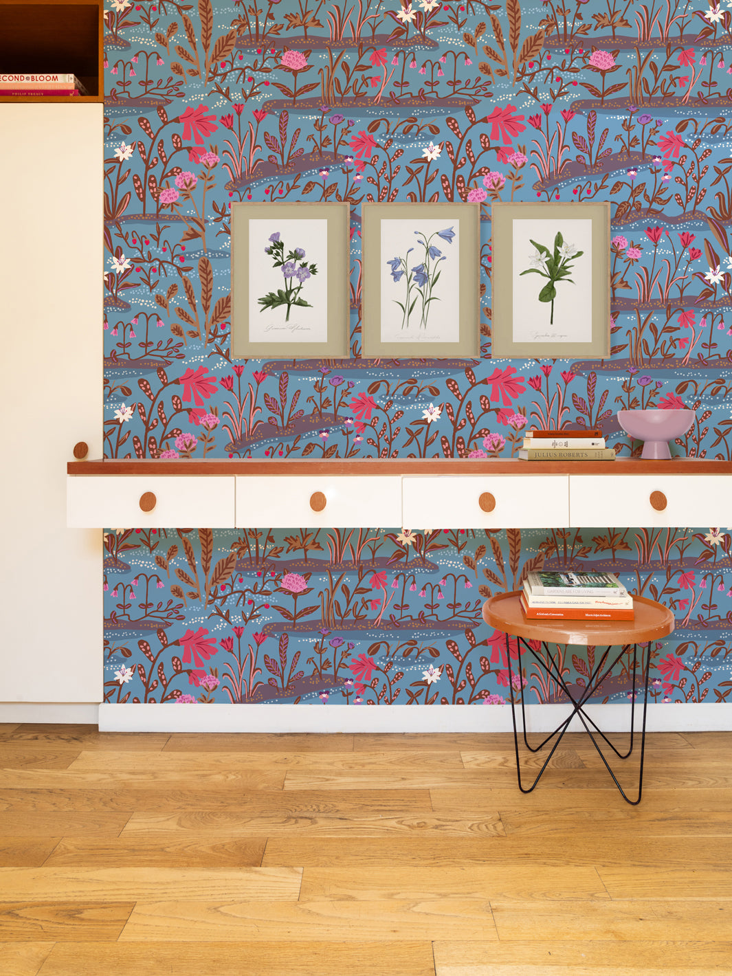 Josefin Wallpaper by Sarah Jessica Parker - Bluebelle Floral Design | Premium Peel & Stick Wallpaper for Bedroom, Living Room & Nursery Decor