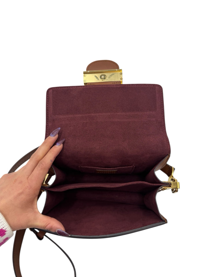 Authentic Louis Vuitton Dauphine Crossbody Bag - Burgundy Jacquard Since 1854 Canvas - Luxury Designer Handbag for Women, Perfect for Work, Travel & Evening Events