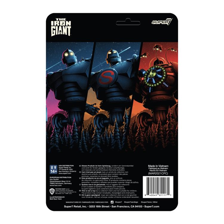 The Iron Giant ReAction Figure - Standard Version - Collectible Vinyl Toy for Movie Fans & Pop Culture Enthusiasts - Perfect for Display, Gifts, and Home Decor